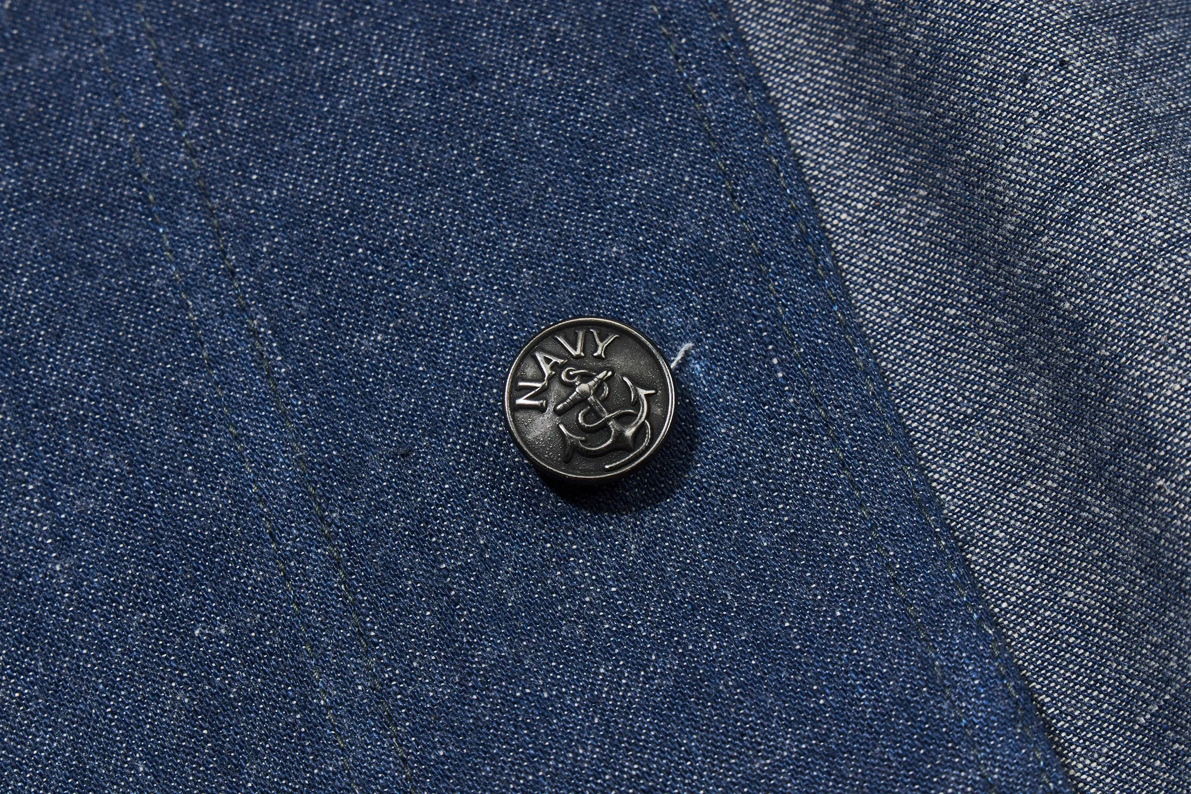 U.S. NAVY DENIM DUNGAREE JUMPER sold by The Real McCoy's product image thumbnail 5