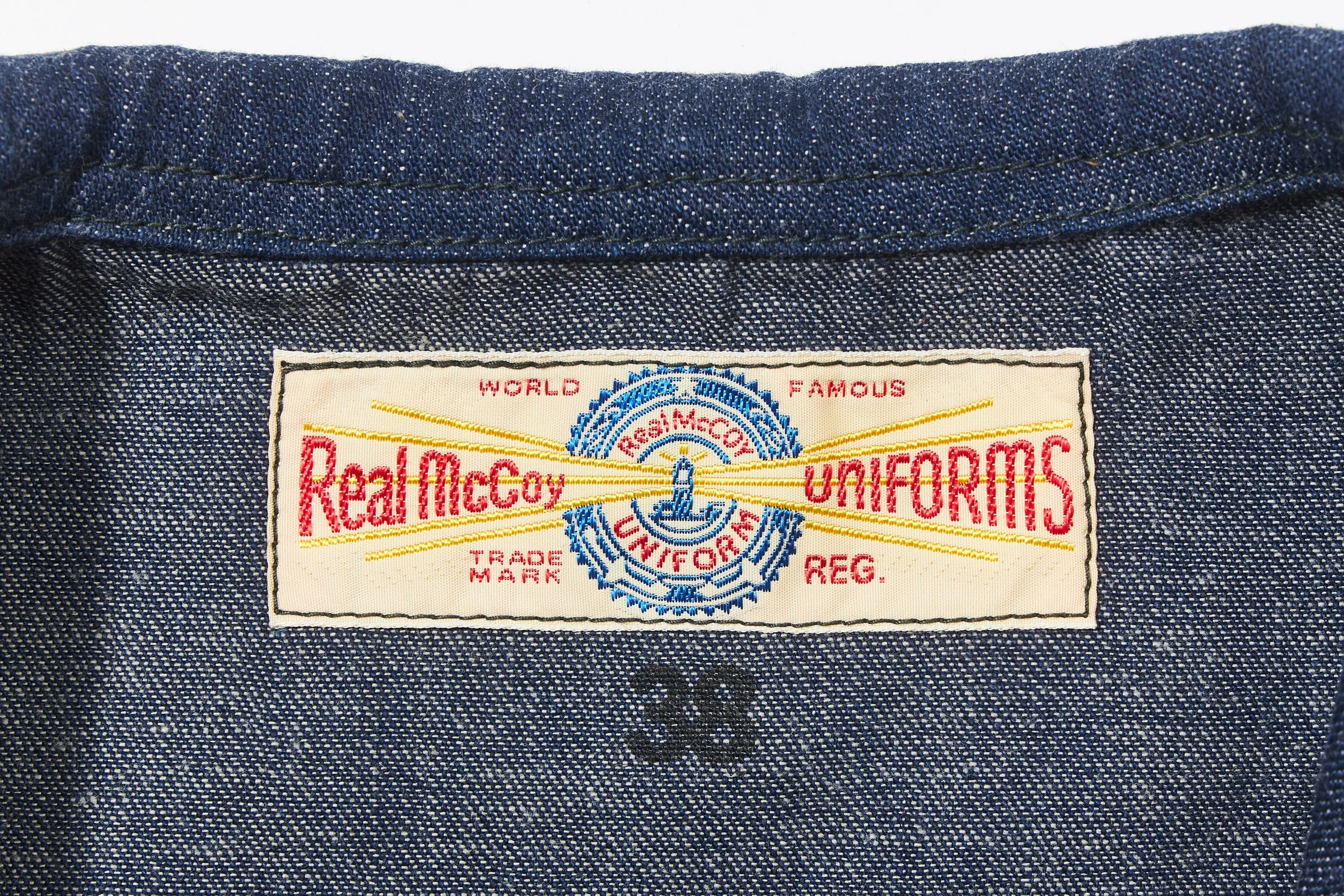 U.S. NAVY DENIM DUNGAREE JUMPER sold by The Real McCoy's product image thumbnail 4