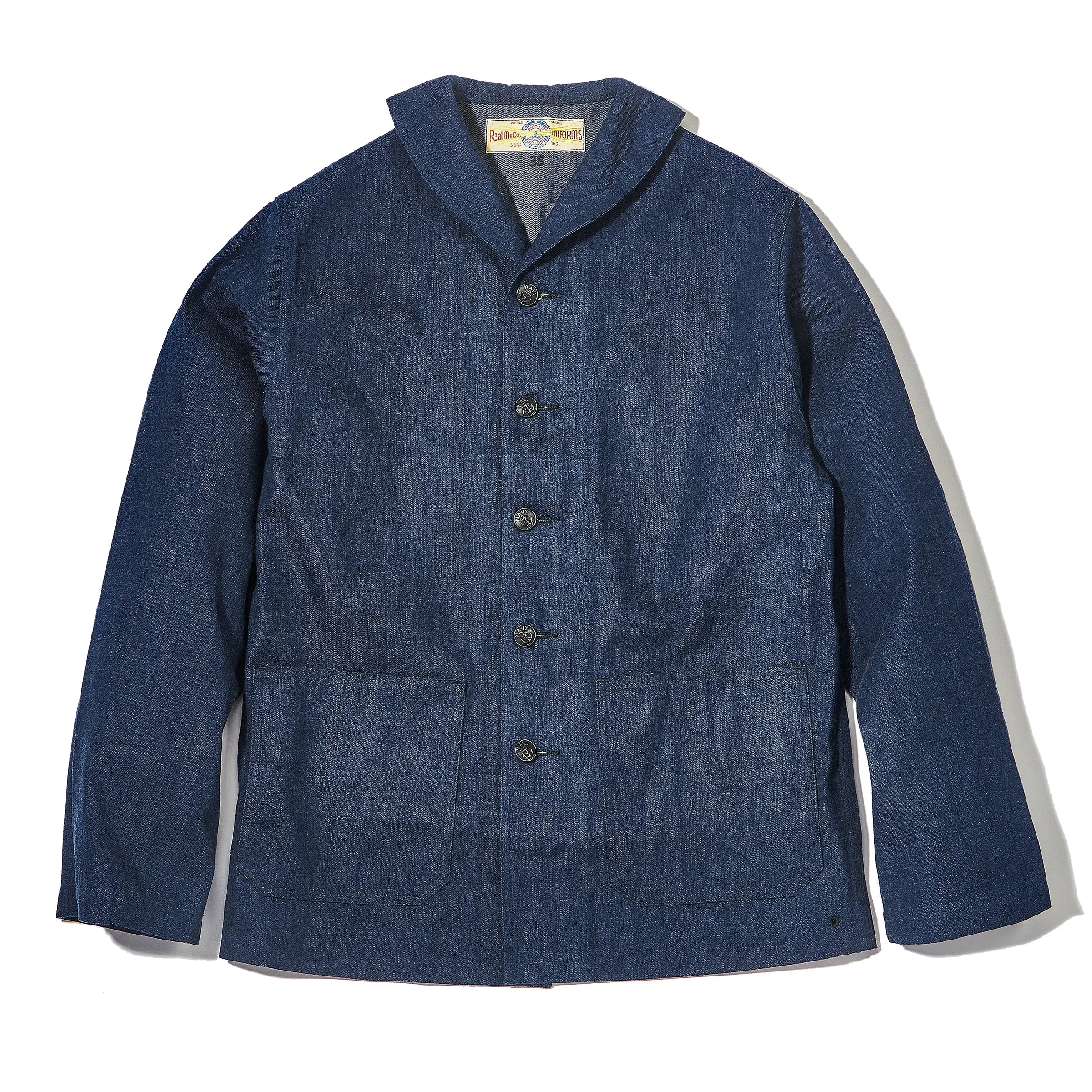 U.S. NAVY DENIM DUNGAREE JUMPER sold by The Real McCoy's