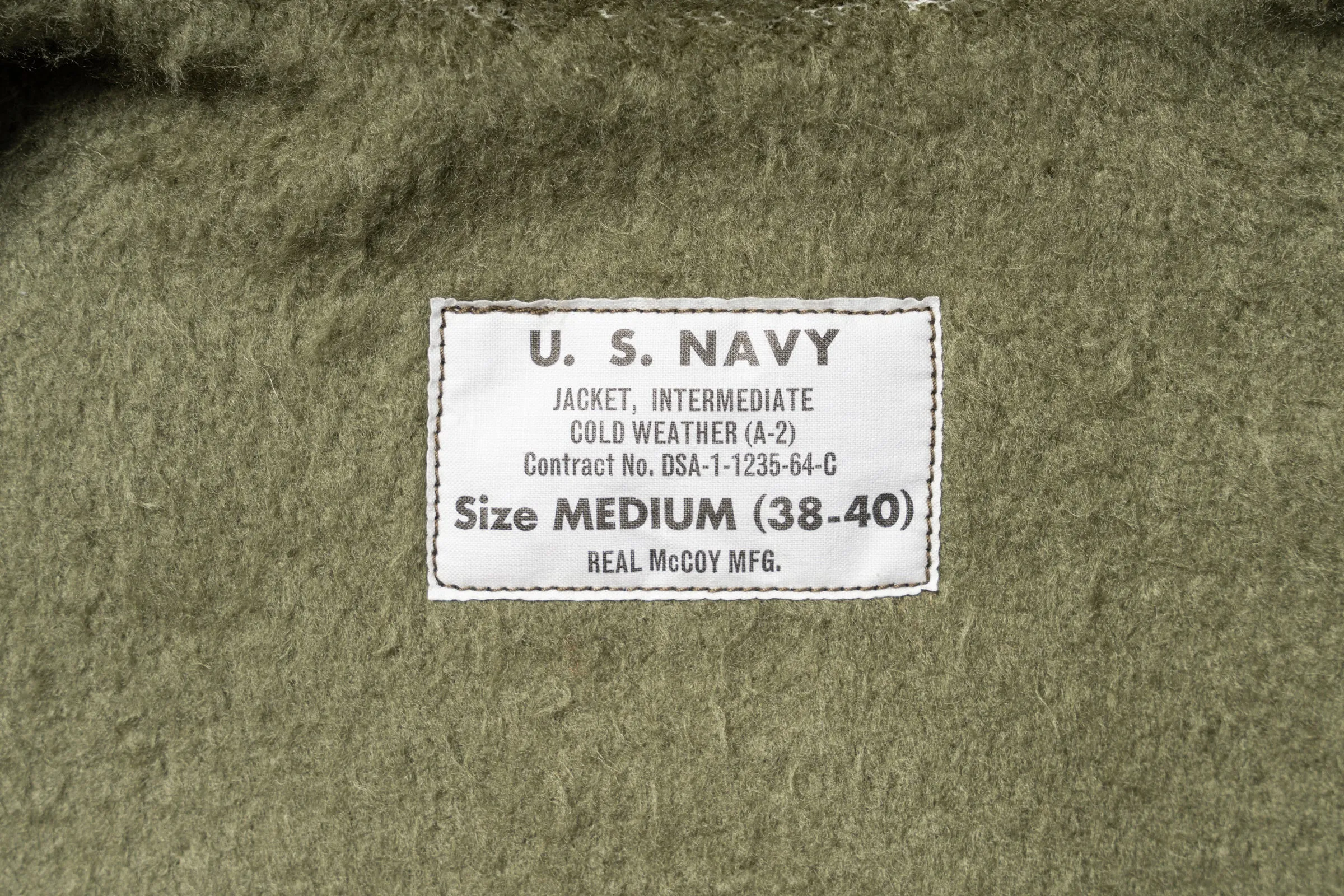 U.S.N. A-2 DECK JACKET REAL McCOY MFG. sold by The Real McCoy's product image thumbnail 4