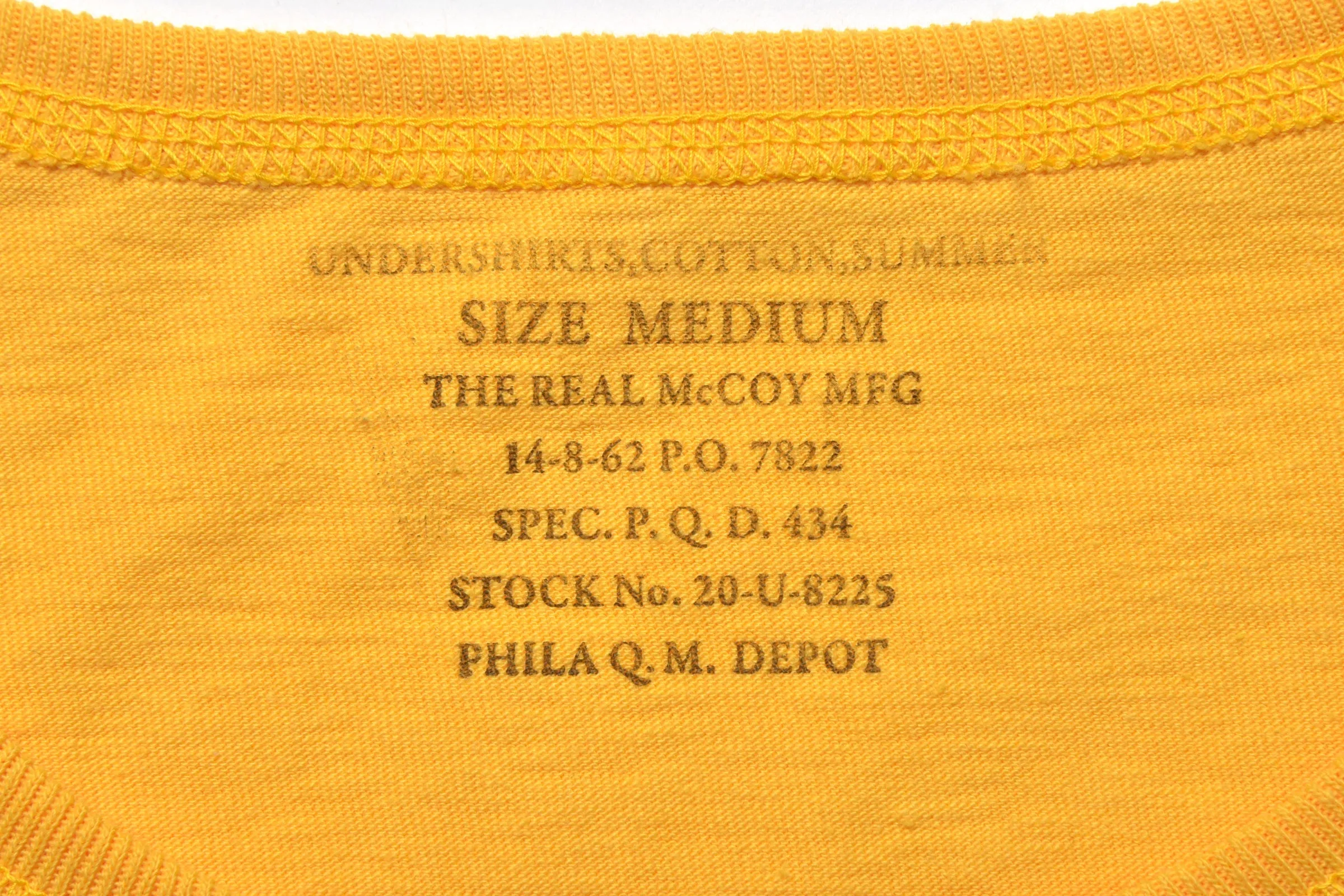UNDERSHIRT, COTTON, SUMMER / U.S. MARINE sold by The Real McCoy's product image thumbnail 3