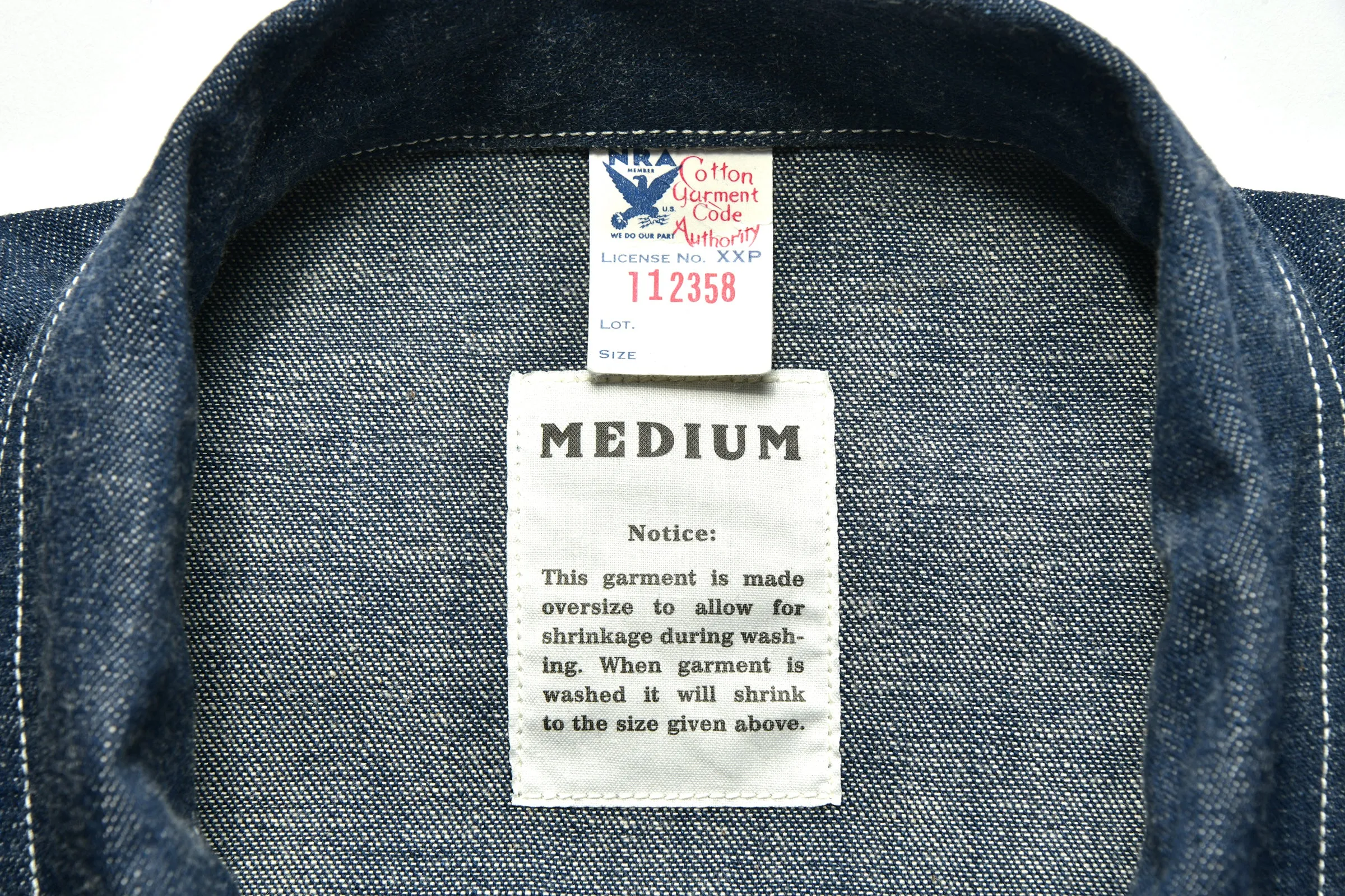 UNIFORM, WORK, BLUE DENIM sold by The Real McCoy's product image thumbnail 4