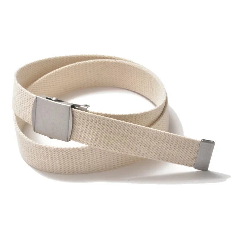 WHITE TROUSER UNIFORM BELT made by The Real McCoy's