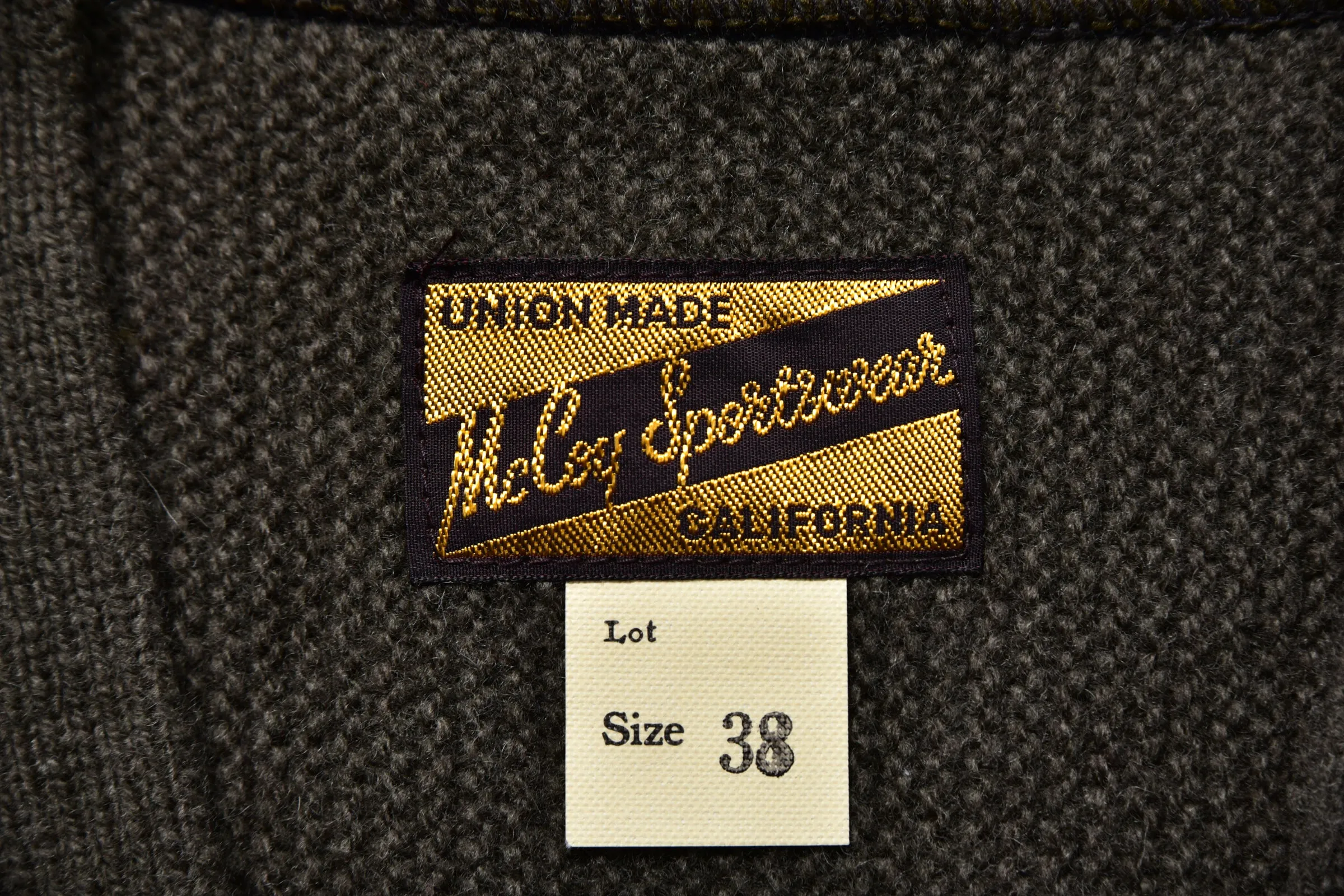 WOOL CASHMERE CARDIGAN sold by The Real McCoy's product image thumbnail 3