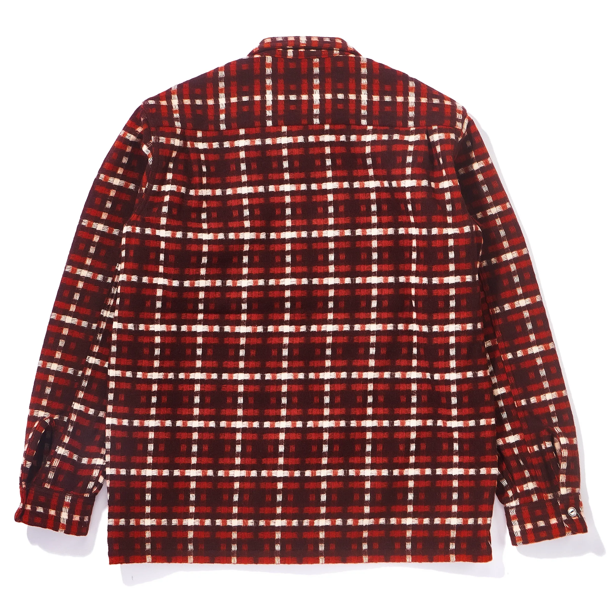 WOOL STRIPE OPEN-COLLAR SHIRT sold by The Real McCoy's product image thumbnail 3