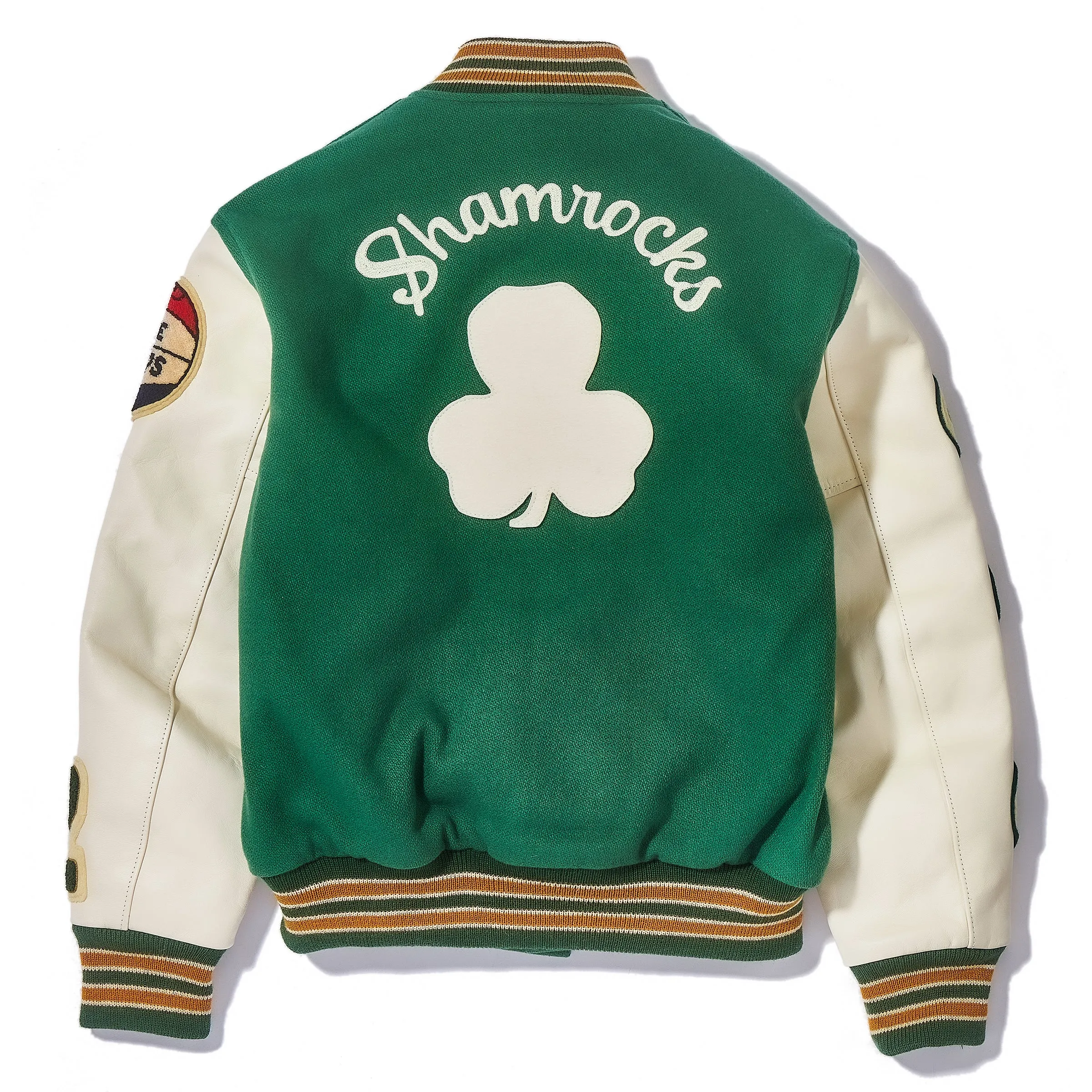 WOOL VARSITY JACKET / SHAMROCKS sold by The Real McCoy's product image thumbnail 3
