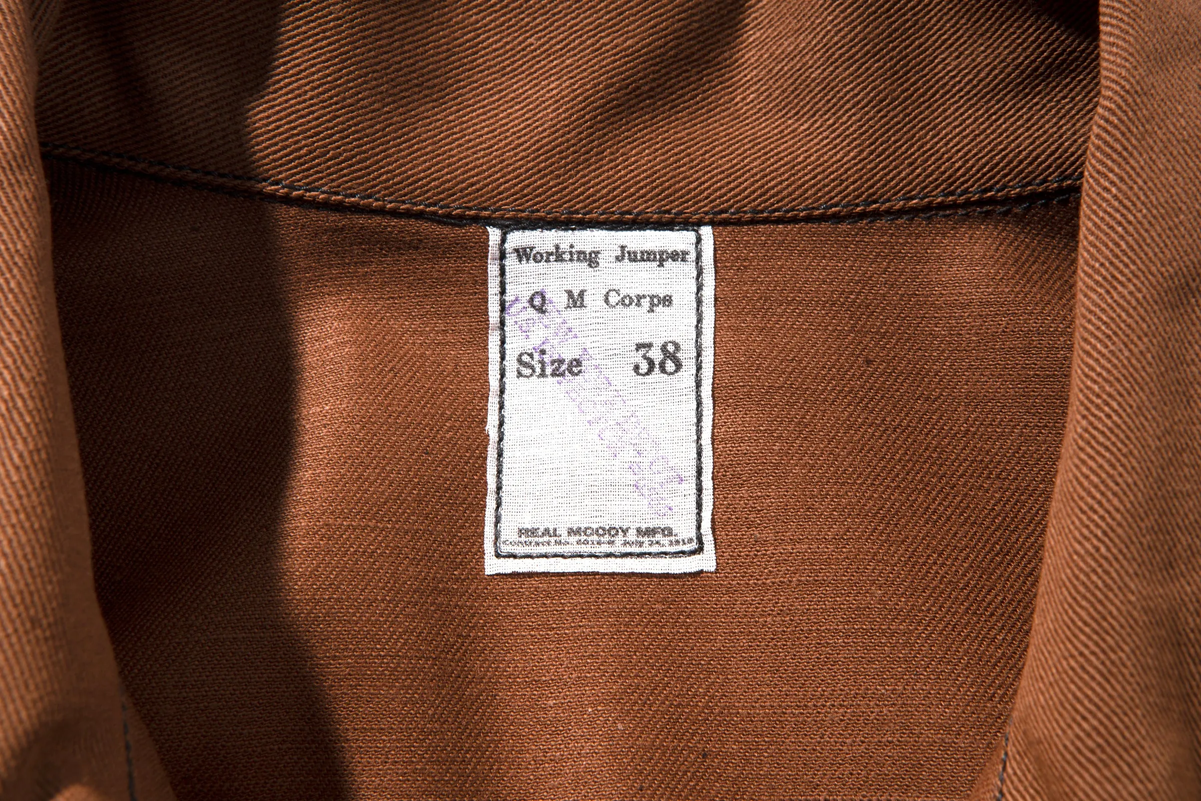 WW1 BROWN FATIGUE COAT sold by The Real McCoy's product image thumbnail 3