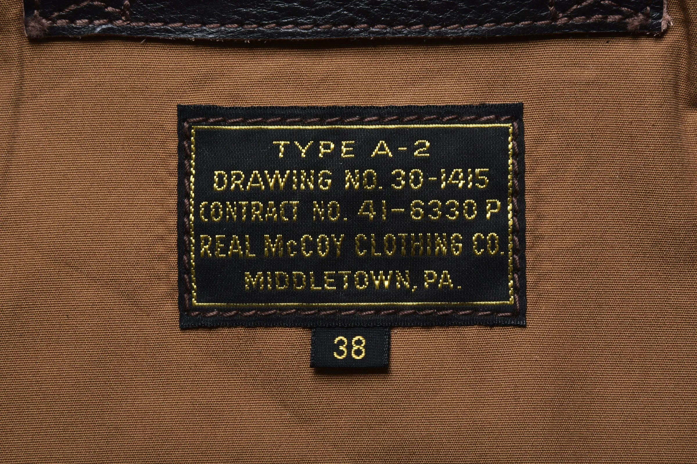 TYPE A-2 REAL McCOY MFG. CO. sold by The Real McCoy's product image thumbnail 4