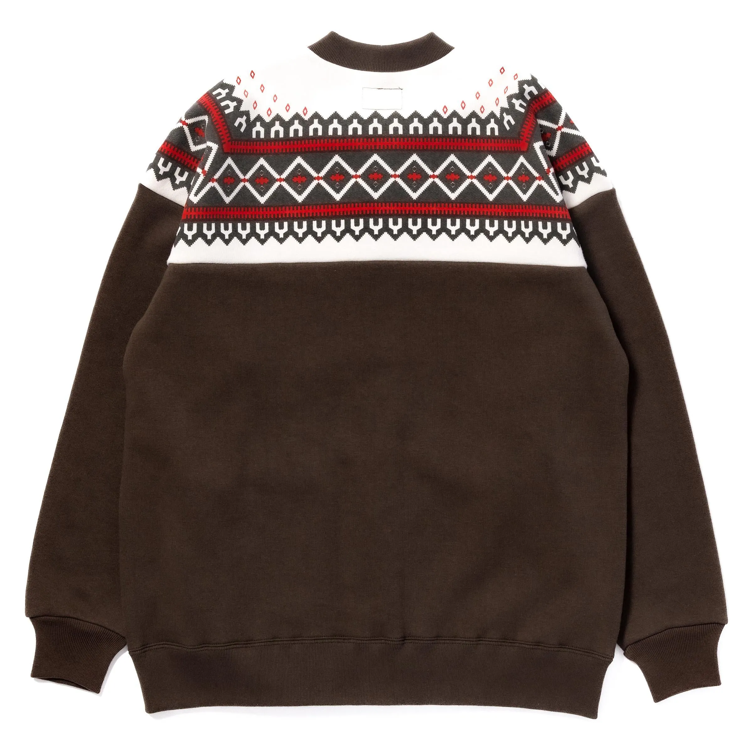 PRINTED SNOW PATTERN F/Z SWEATSHIRT sold by The Real McCoy's product image thumbnail 3