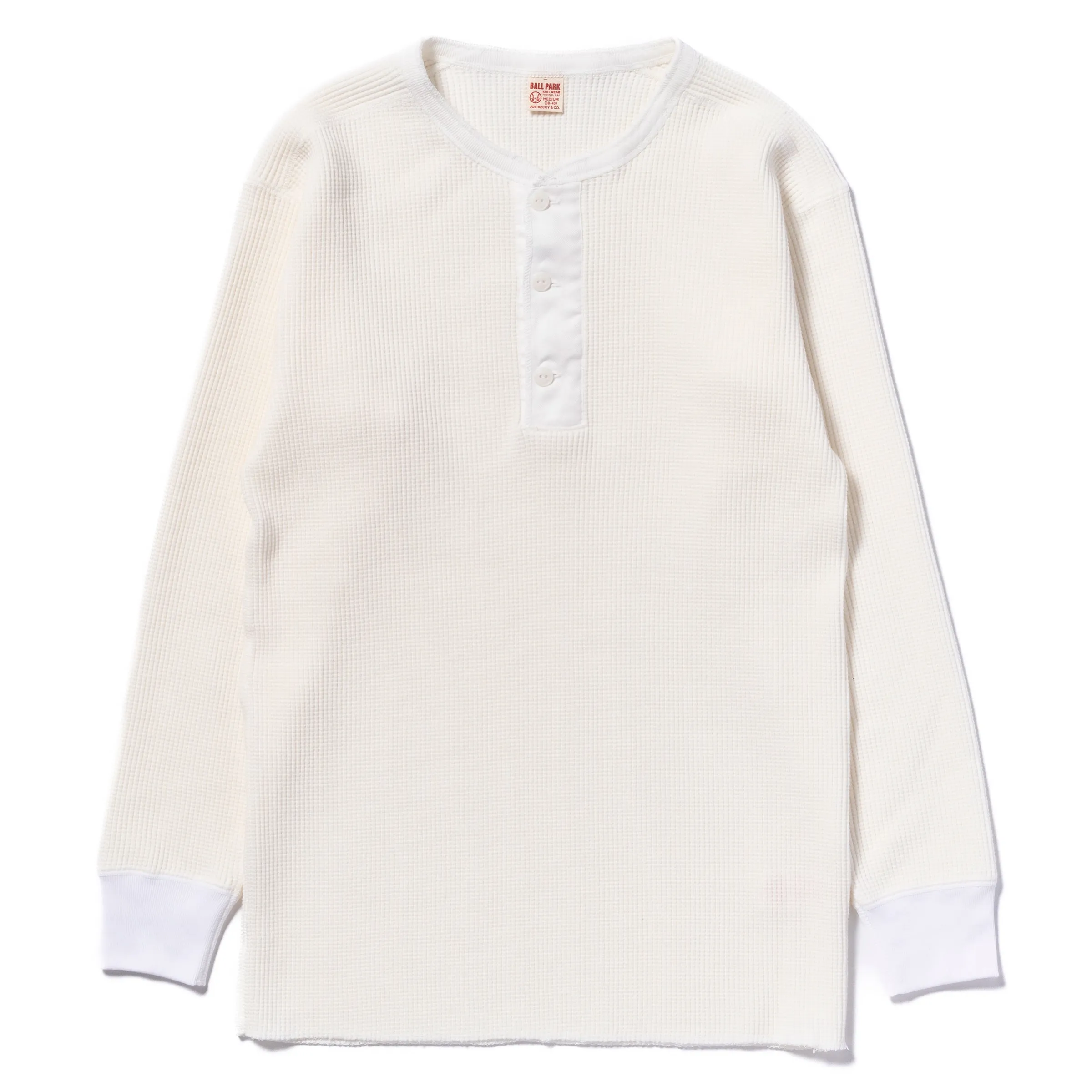 WAFFLE THERMAL HENLEY UNDERSHIRT L/S sold by The Real McCoy's