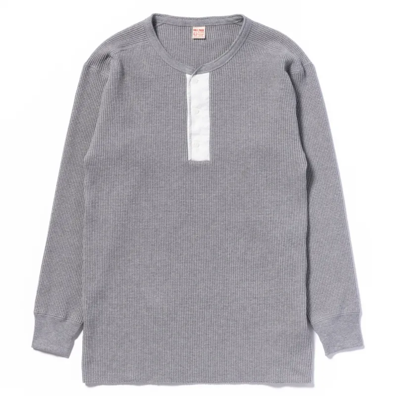WAFFLE THERMAL HENLEY UNDERSHIRT L/S sold by The Real McCoy's