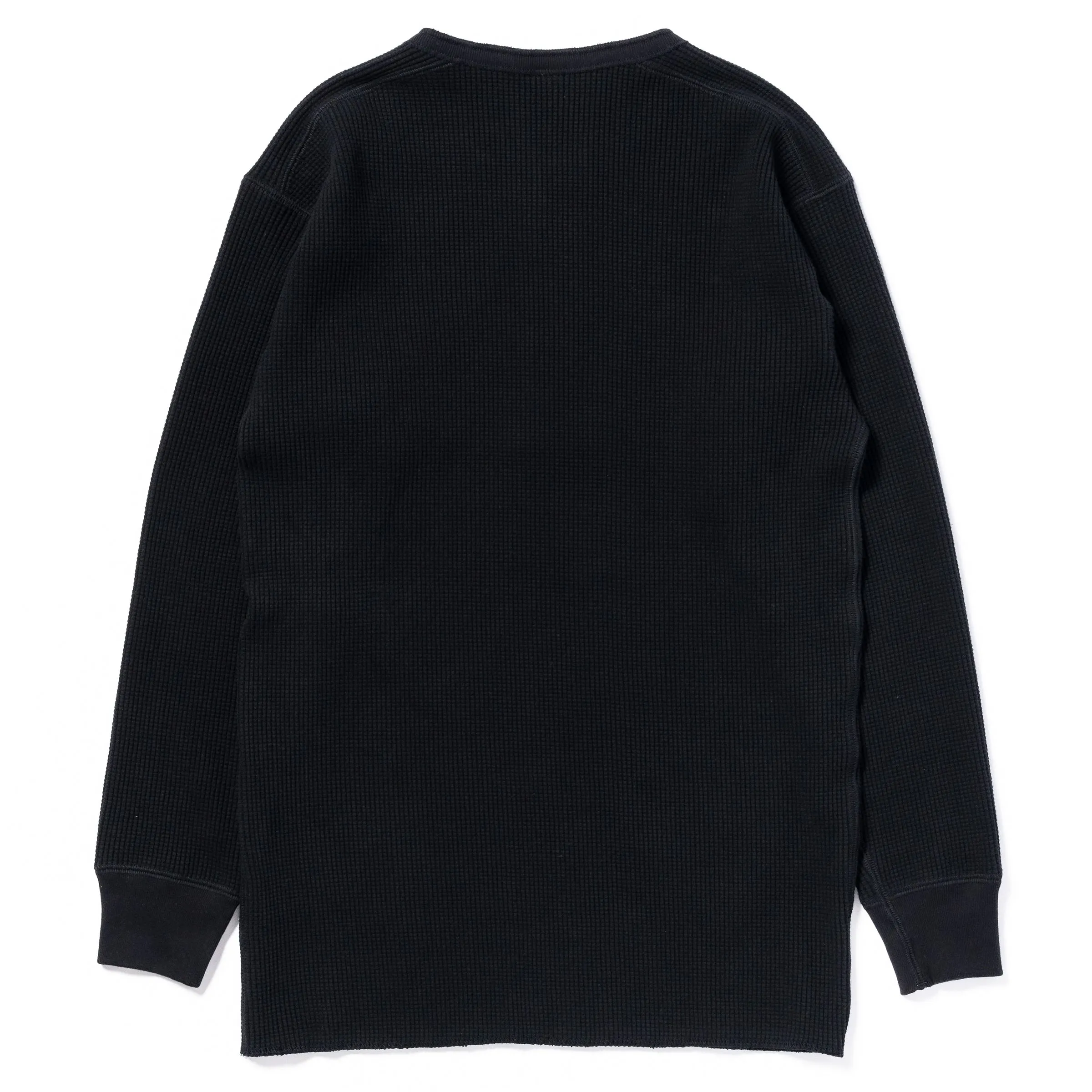 WAFFLE THERMAL HENLEY UNDERSHIRT L/S sold by The Real McCoy's product image thumbnail 3