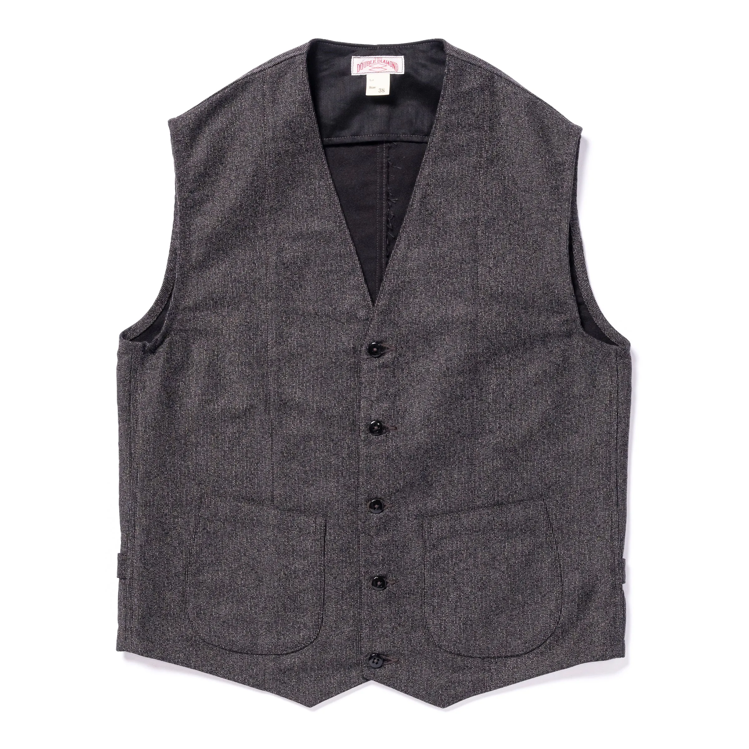 DOUBLE DIAMOND VEST / PRINTED MOLESKIN sold by The Real McCoy's
