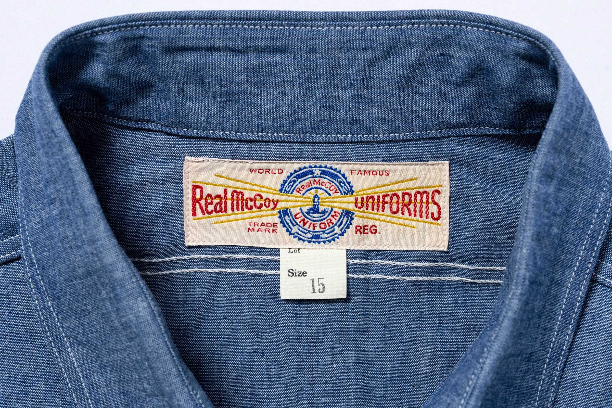 U.S. NAVY CHAMBRAY SHIRT L/S (MODIFY) / USN sold by The Real McCoy's product image thumbnail 4