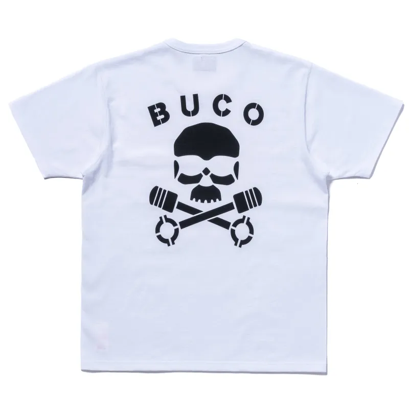 BUCO TEE / SKULL PISTON sold by The Real McCoy's
