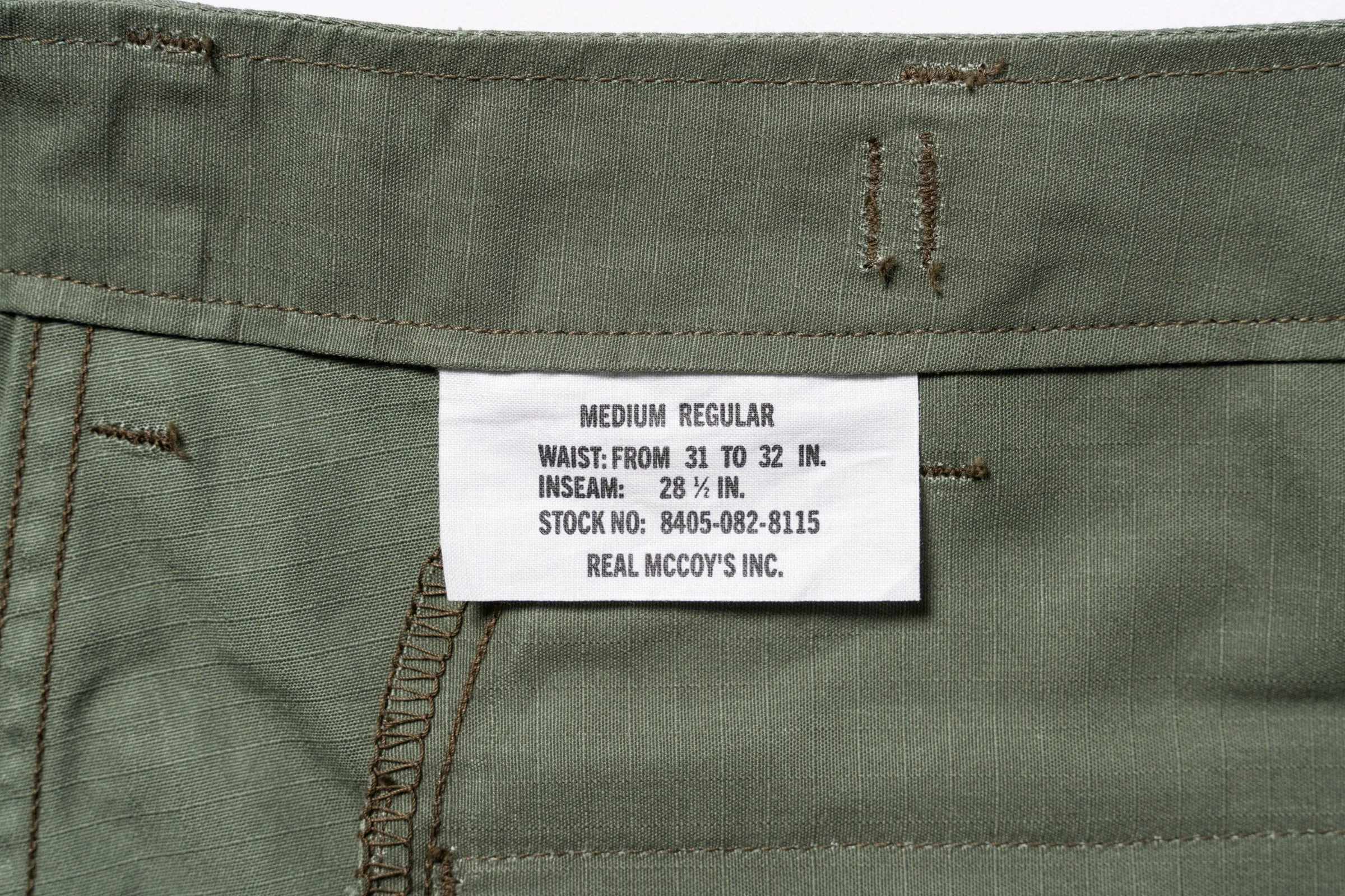 TROUSERS, MAN’S, COTTON RIP-STOP POPLIN sold by The Real McCoy's product image thumbnail 5
