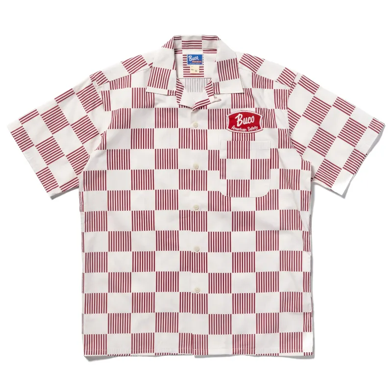 BUCO STRIPED-CHECKERED SHIRT S/S made by The Real McCoy's