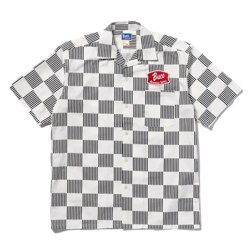 BUCO STRIPED-CHECKERED SHIRT S/S made by The Real McCoy's