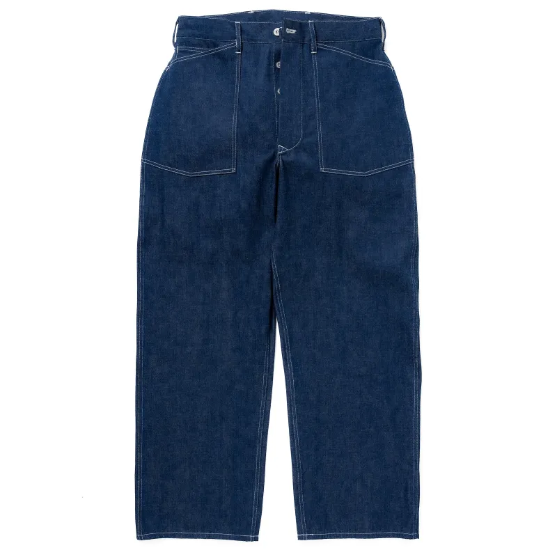 TROUSERS, WORKING, DENIM, BLUE sold by The Real McCoy's