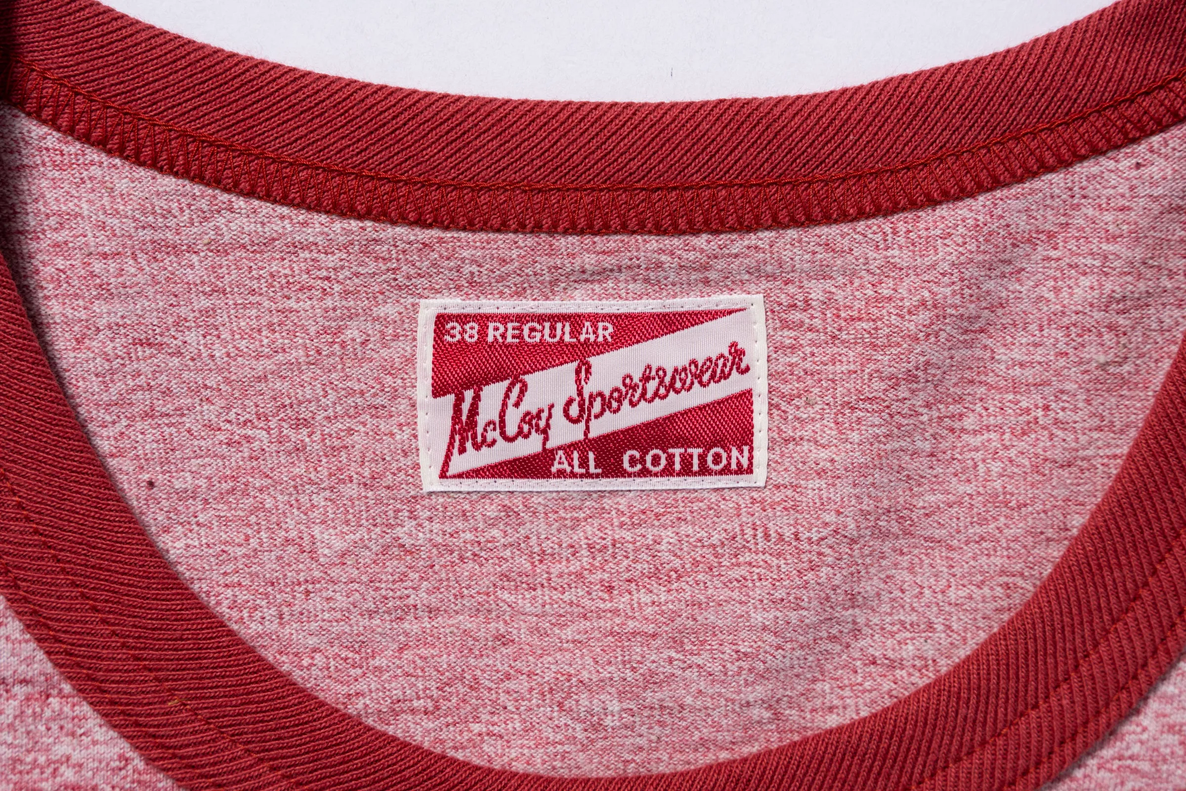 POCKET TEE / HEATHER COLOR, RINGER sold by The Real McCoy's product image thumbnail 4