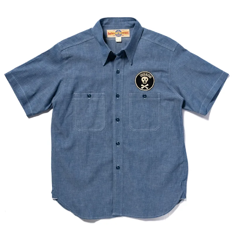 U.S. NAVY CHAMBRAY SHIRT / USS KIDD sold by The Real McCoy's