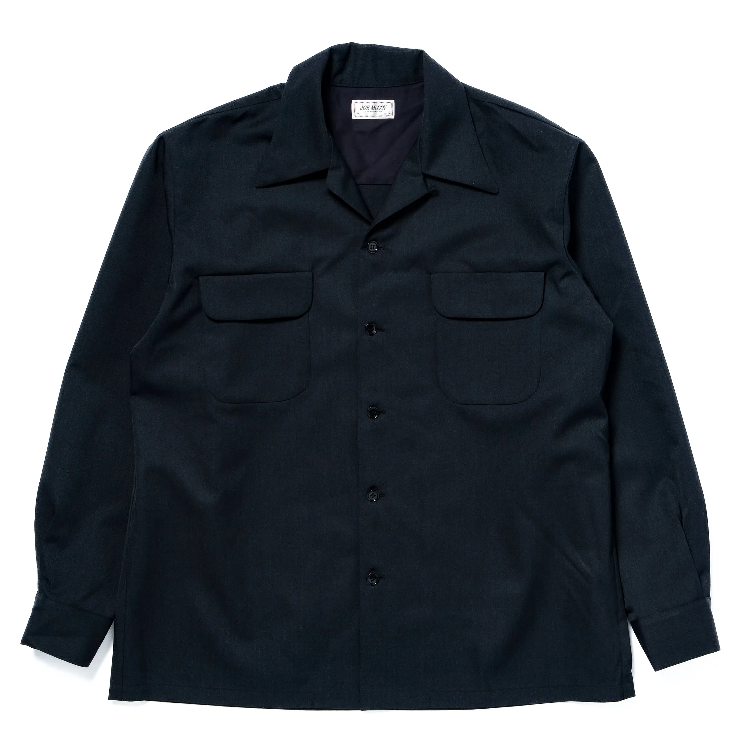 OPEN-COLLAR WOOL SHIRT sold by The Real McCoy's
