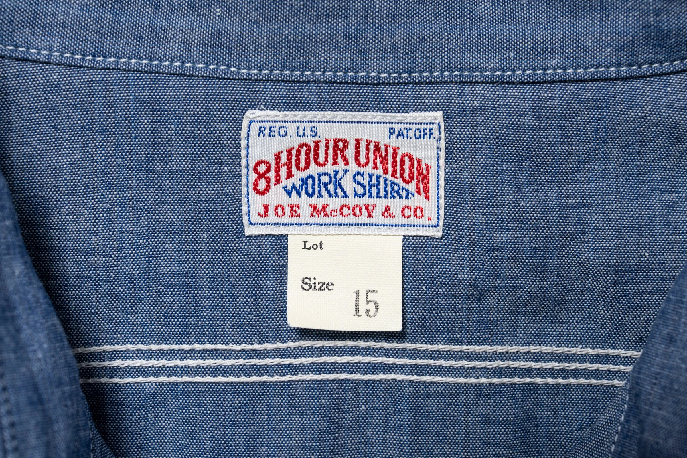 8HU CHAMBRAY SERVICEMAN WORK SHIRT sold by The Real McCoy's product image thumbnail 4