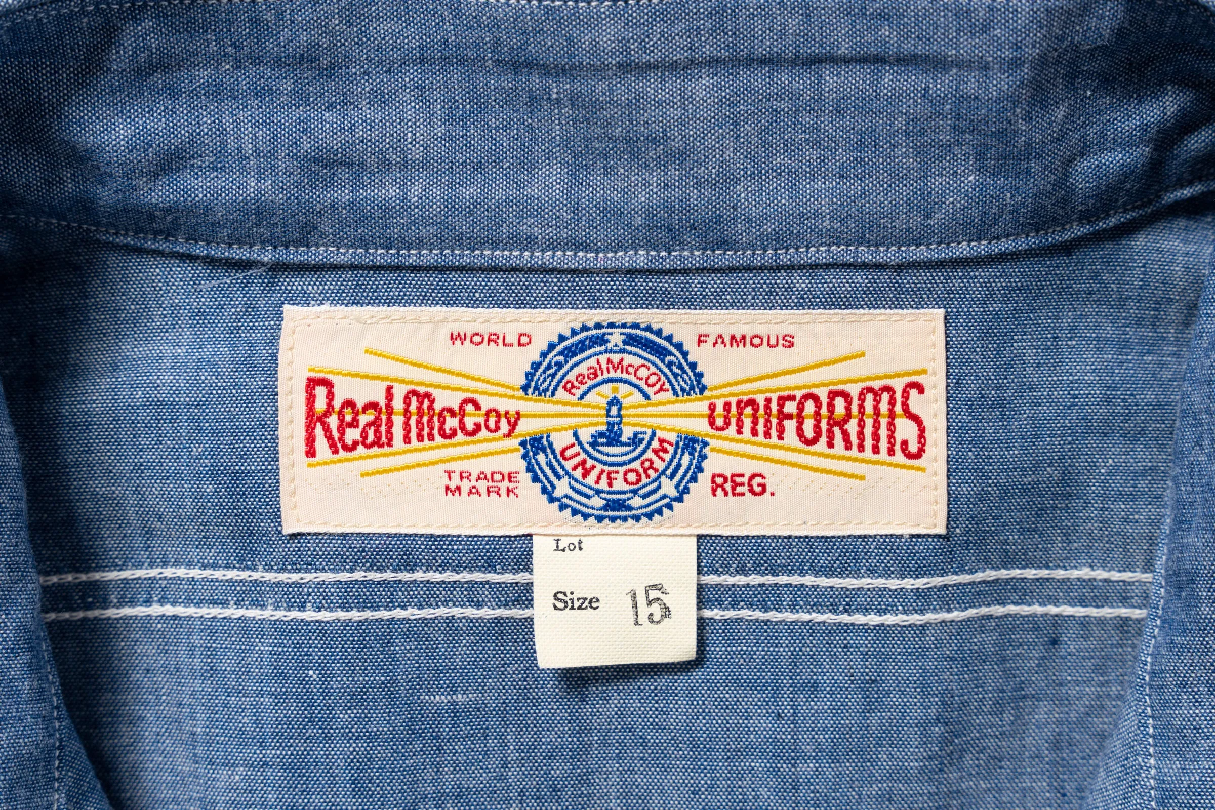 U.S. NAVY CHAMBRAY SHIRT S/S (MODIFY) sold by The Real McCoy's product image thumbnail 4