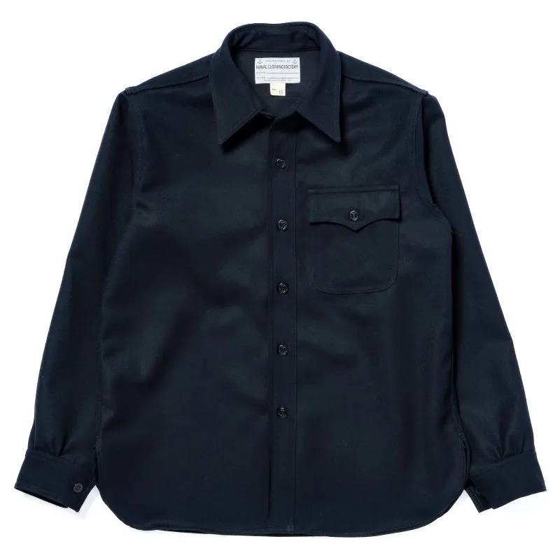 U.S.N. WOOL BLUE FLANNEL SHIRT made by The Real McCoy's