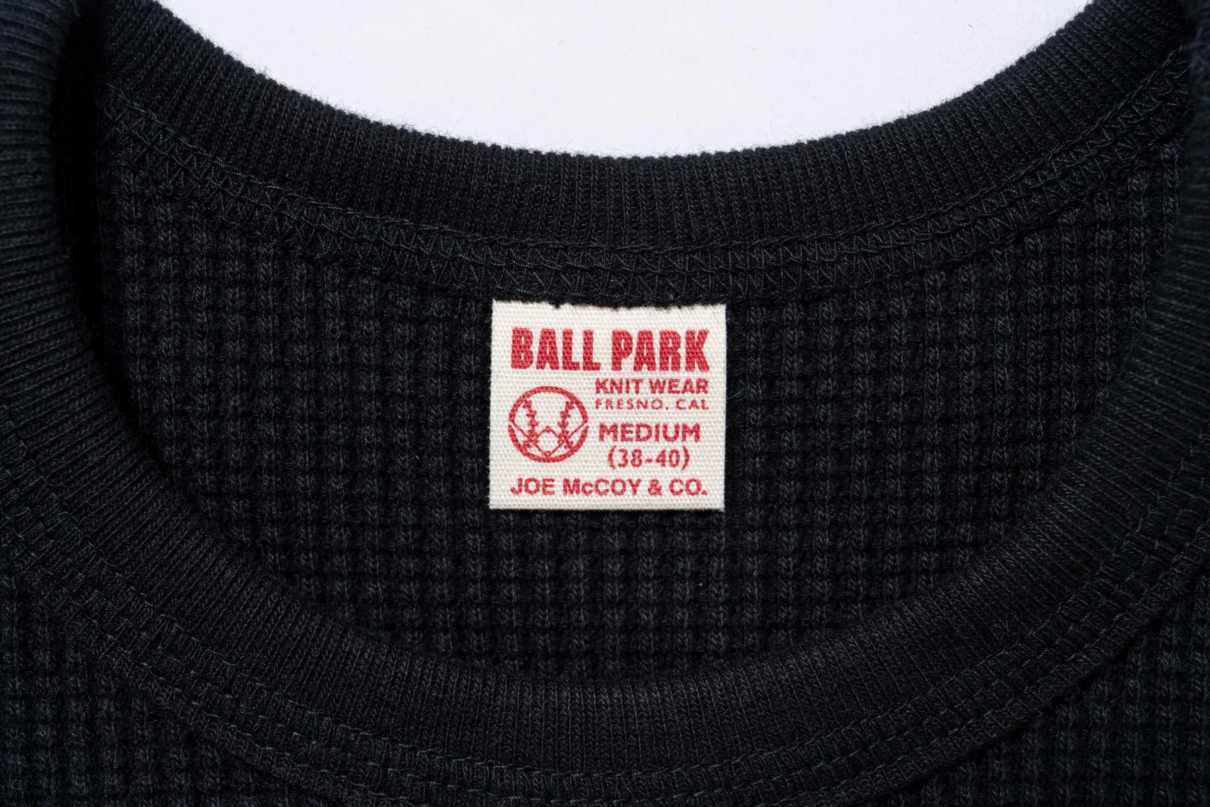 BALL PARK WAFFLE THERMAL SHIRT sold by The Real McCoy's product image thumbnail 4