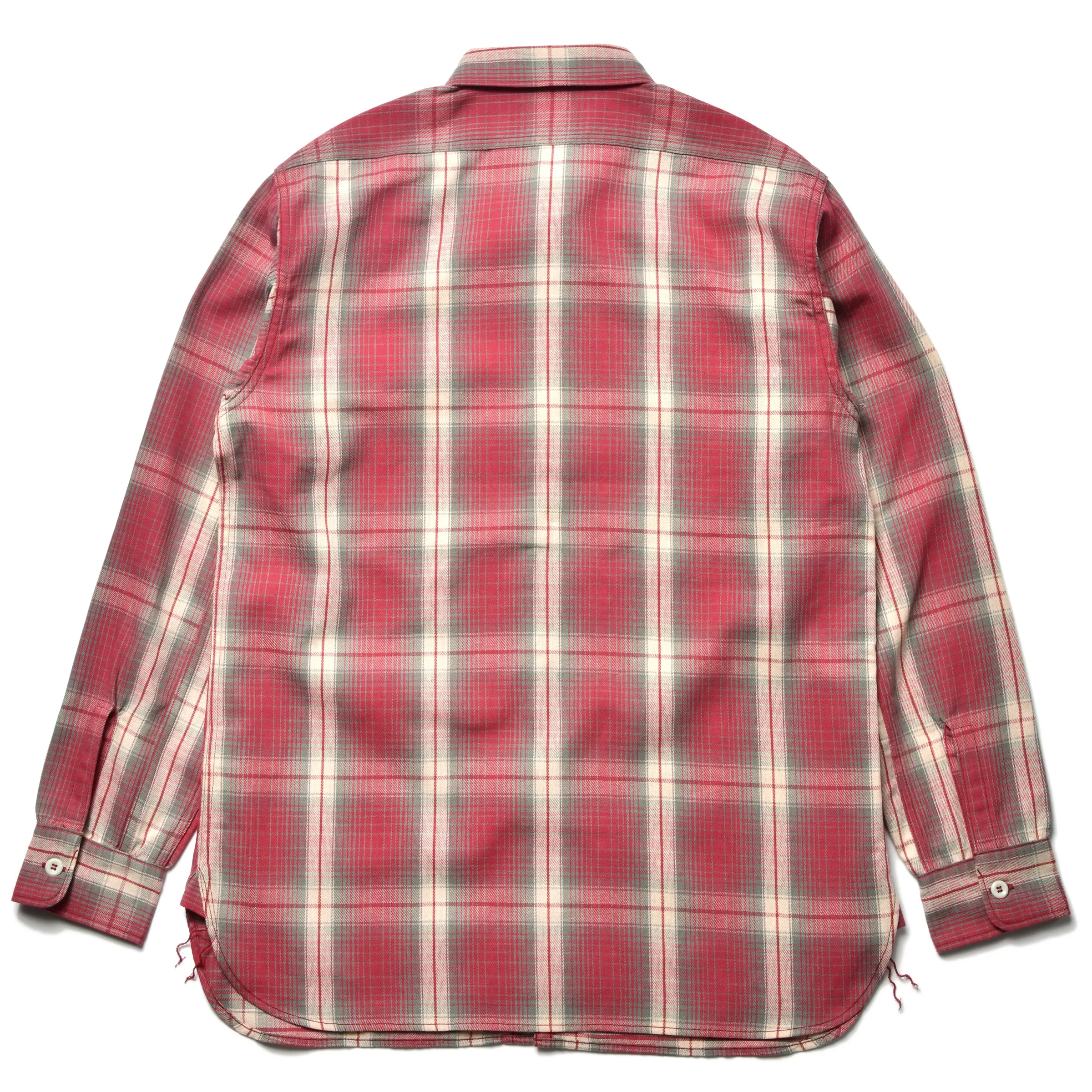 8HU OMBRE CHECK SUMMER FLANNEL SHIRT sold by The Real McCoy's product image thumbnail 3