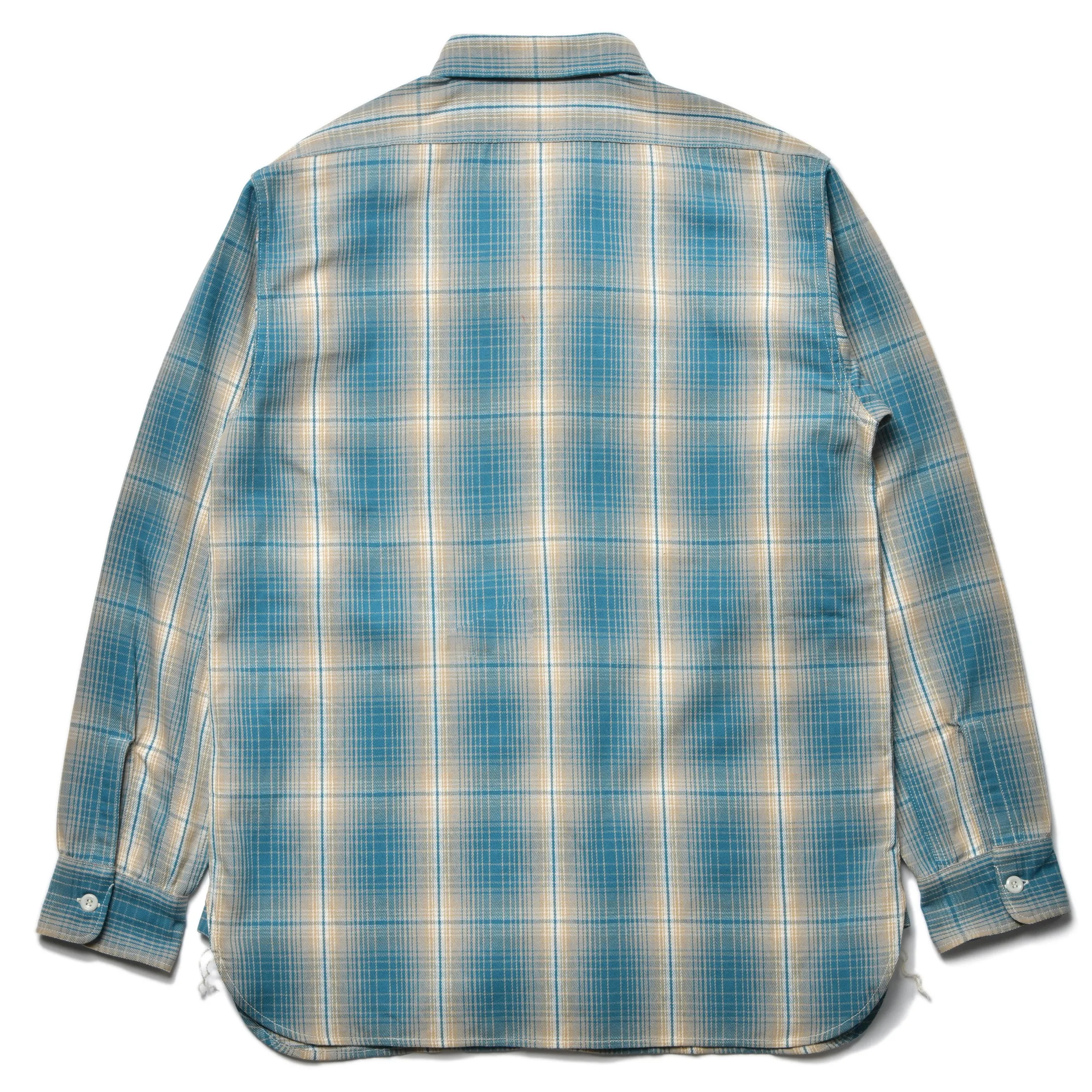 8HU OMBRE CHECK SUMMER FLANNEL SHIRT sold by The Real McCoy's product image thumbnail 3