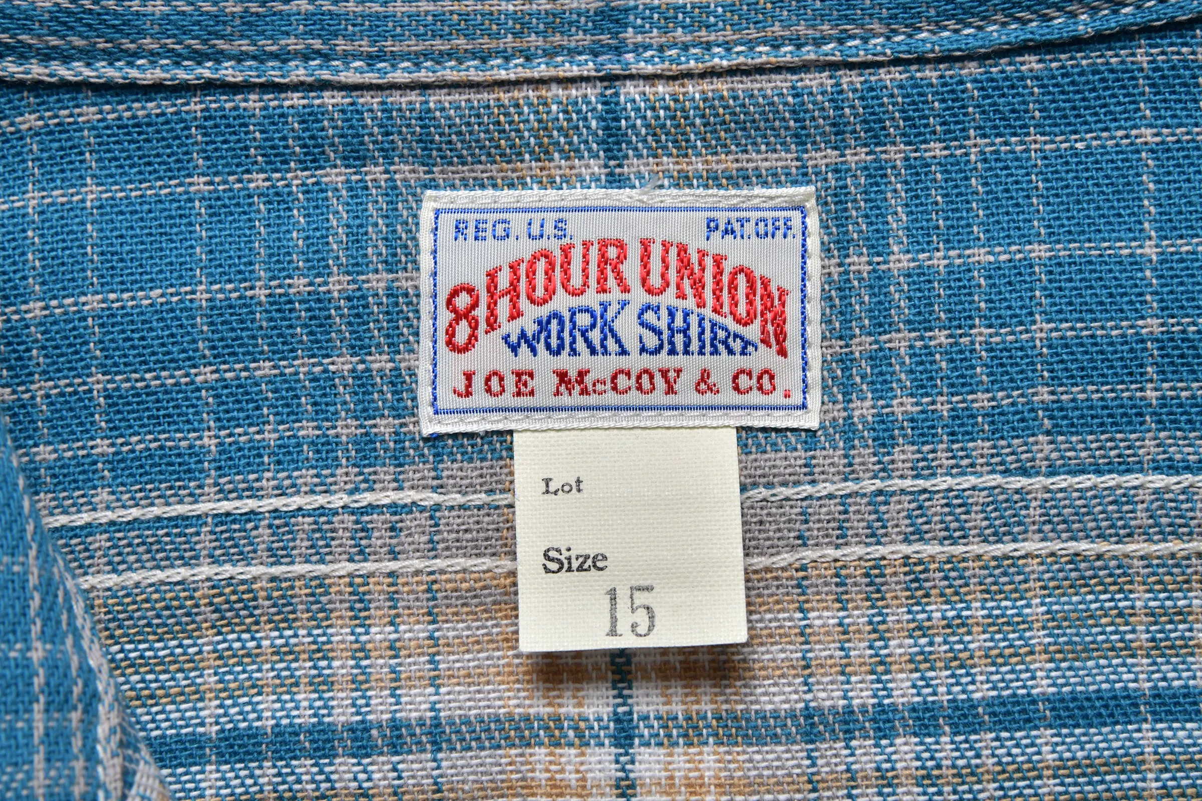 8HU OMBRE CHECK SUMMER FLANNEL SHIRT sold by The Real McCoy's product image thumbnail 4