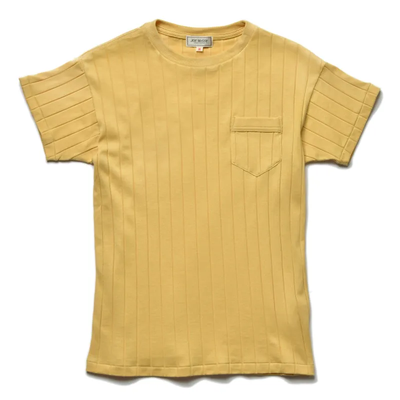 COTTON RIBBED POCKET TEE made by The Real McCoy's