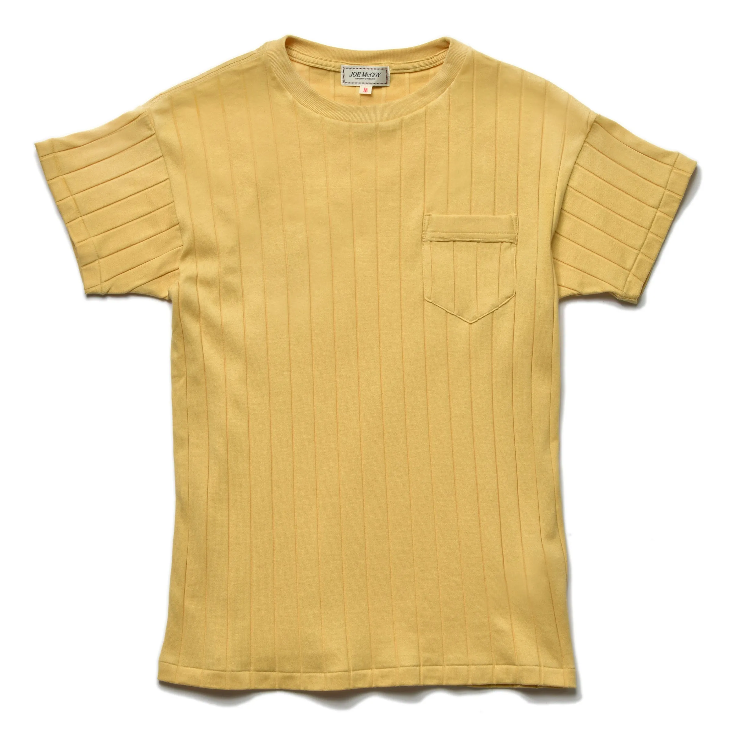 COTTON RIBBED POCKET TEE sold by The Real McCoy's