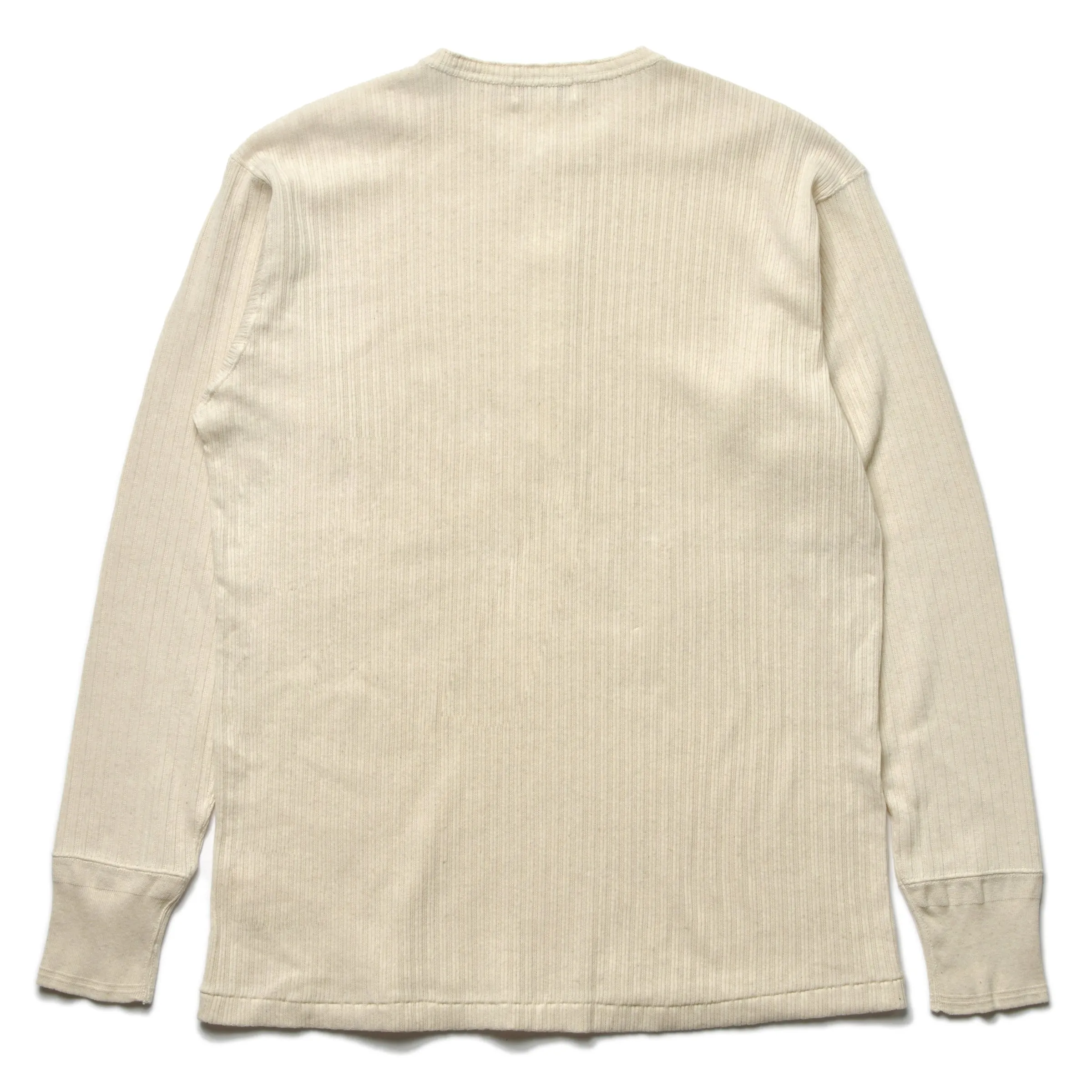 DOUBLE DIAMOND EYELET HENLEY UNDERSHIRT sold by The Real McCoy's product image thumbnail 3