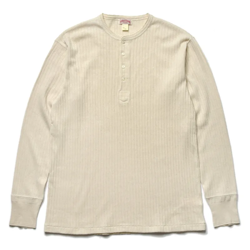 DOUBLE DIAMOND EYELET HENLEY UNDERSHIRT made by The Real McCoy's