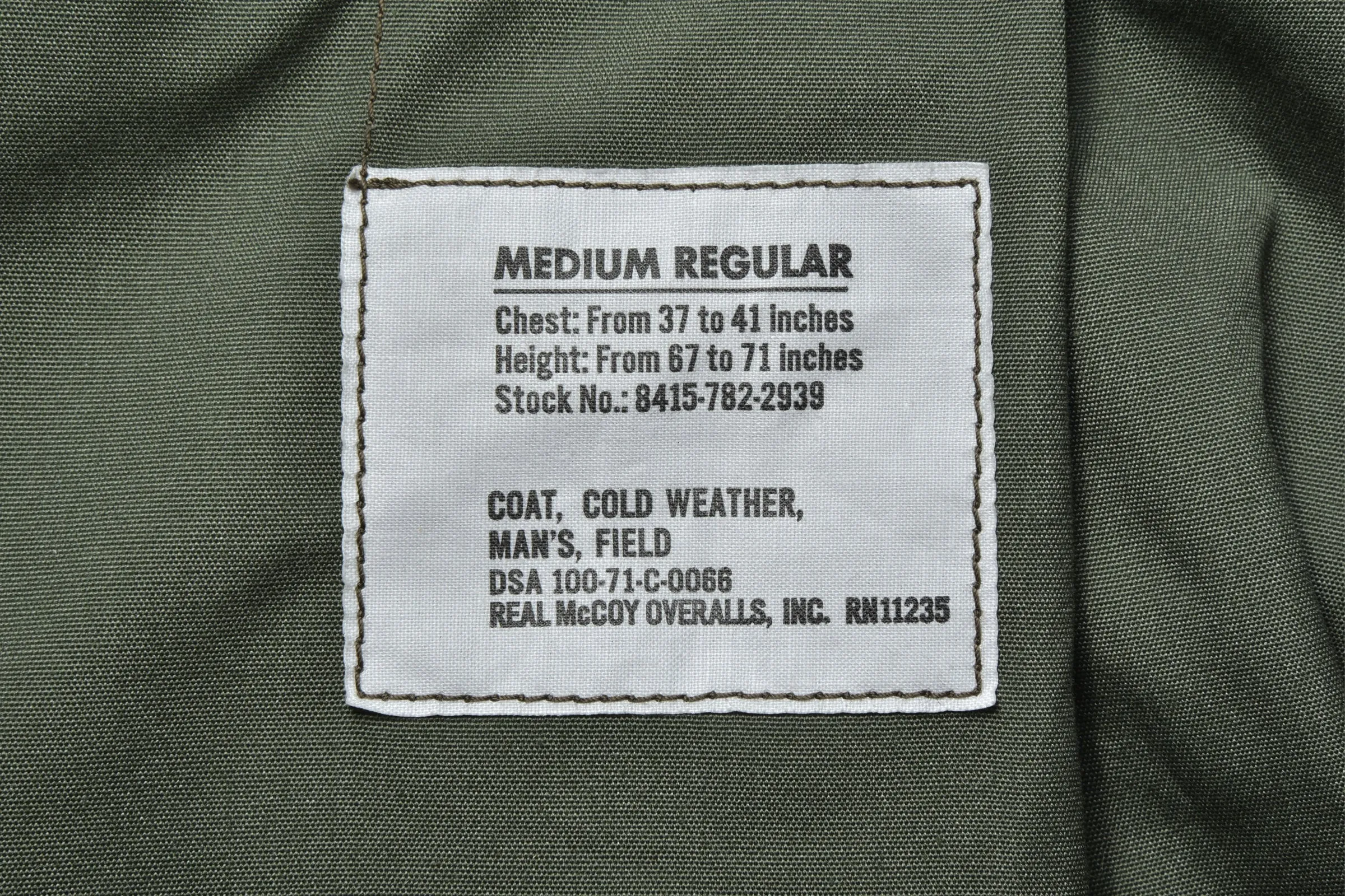 M-65 FIELD COAT / TIGER CAMOUFLAGE, TAD POLE sold by The Real McCoy's product image thumbnail 4