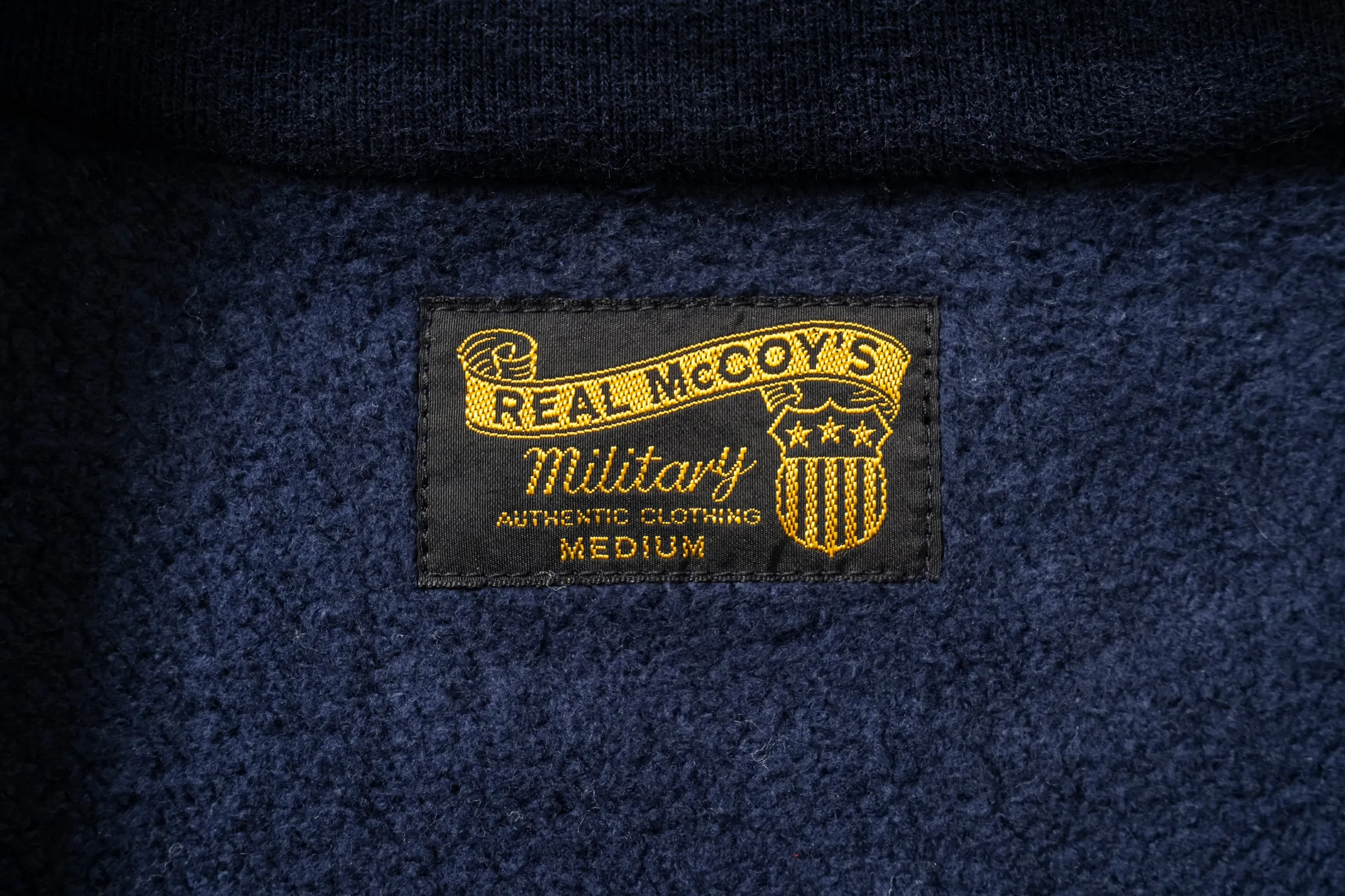 MILITARY 1/4 ZIP SWEATSHIRT / PLAIN sold by The Real McCoy's product image thumbnail 5