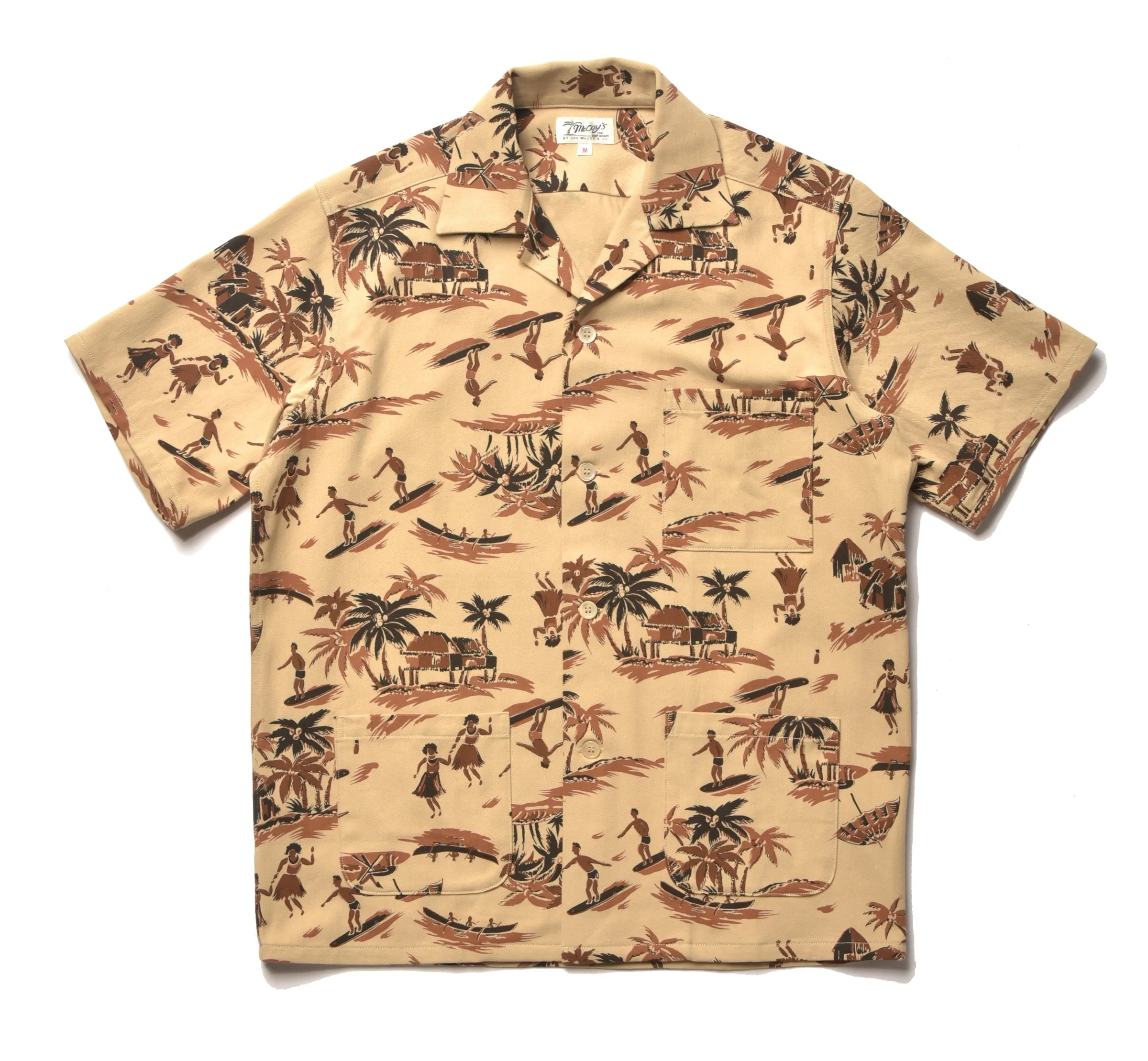 OPEN COLLAR RESORT S/S SHIRT / PALM TREE sold by The Real McCoy's product image thumbnail 2