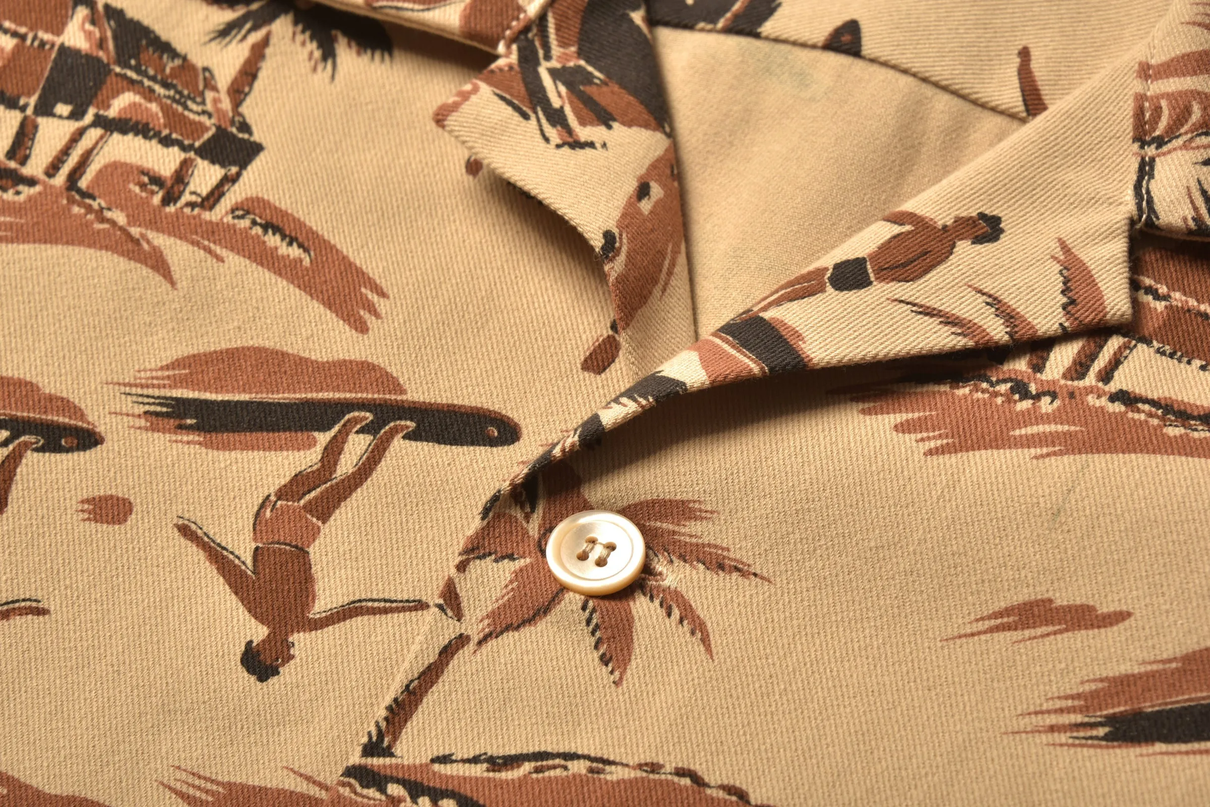 OPEN COLLAR RESORT S/S SHIRT / PALM TREE sold by The Real McCoy's product image thumbnail 4