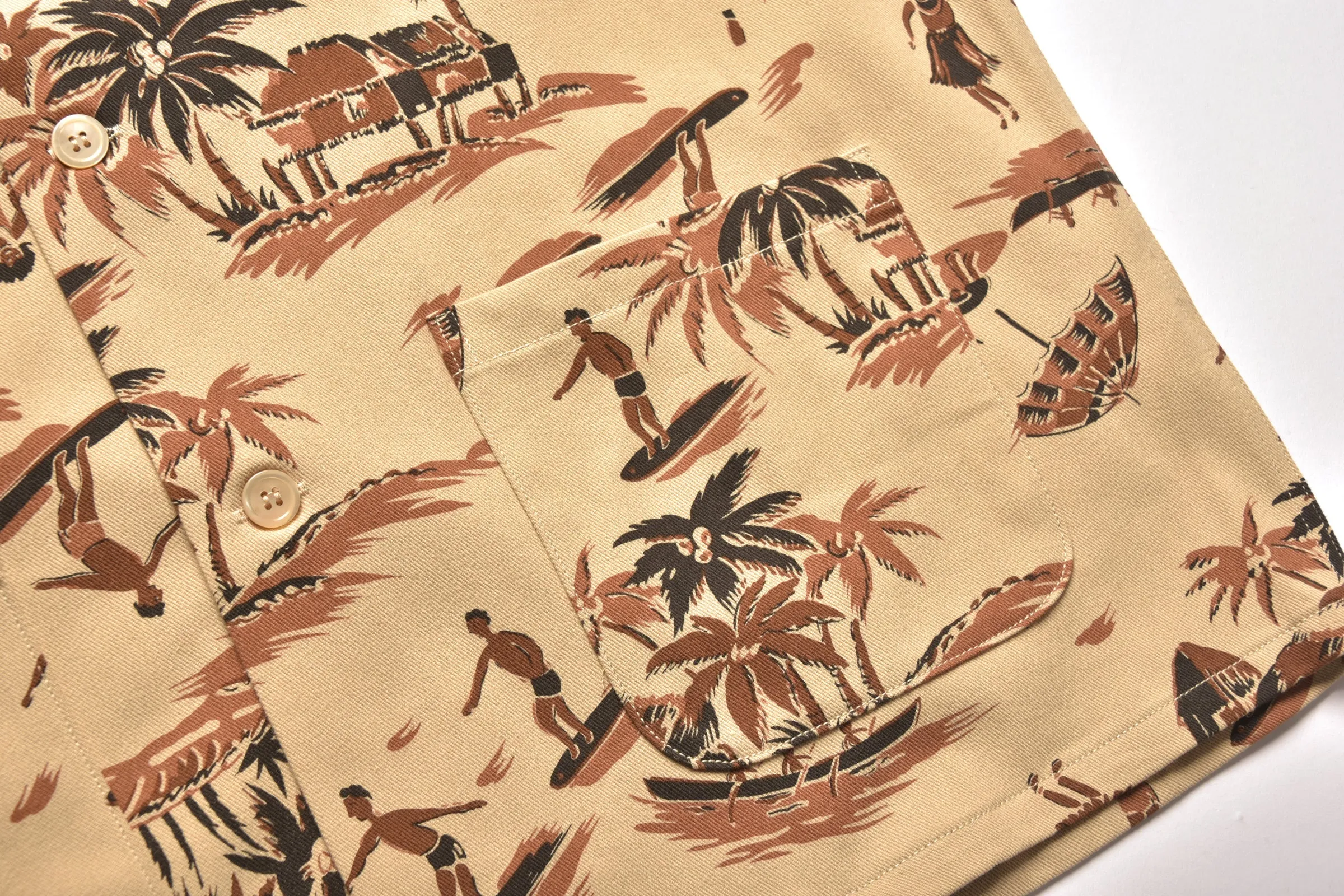 OPEN COLLAR RESORT S/S SHIRT / PALM TREE sold by The Real McCoy's product image thumbnail 5