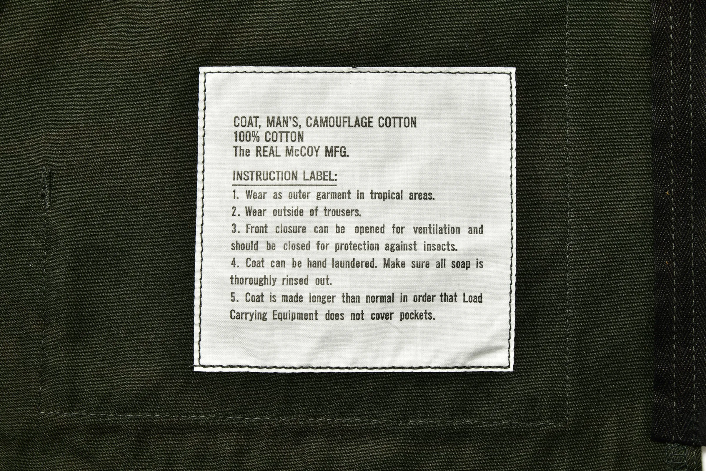 TIGER CAMOUFLAGE PARKA / BLACK OVER-DYE (TIGER CAMOUFLAGE) sold by The Real McCoy's product image thumbnail 5