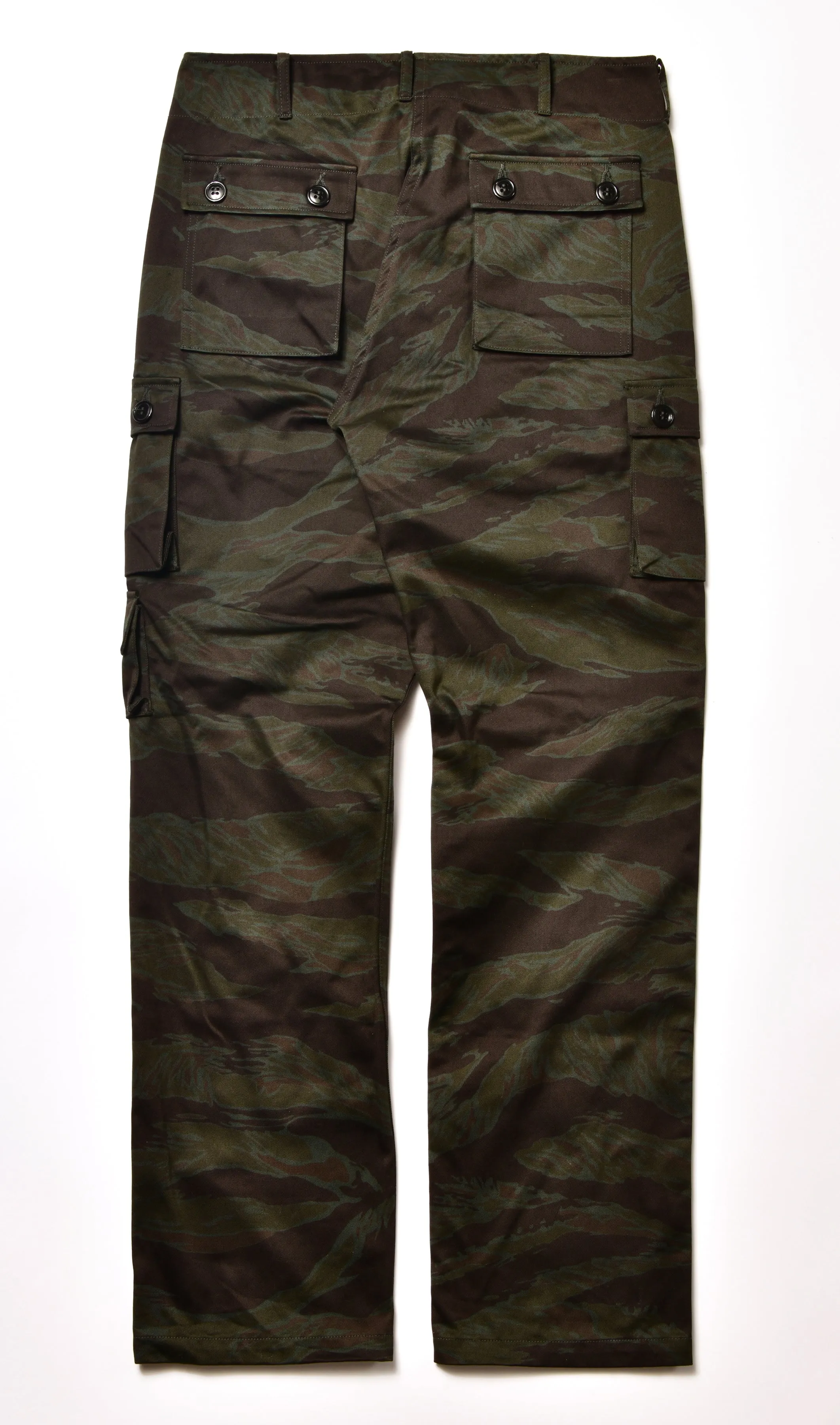 TIGER CAMOUFLAGE TROUSERS / BLACK OVER-DYE sold by The Real McCoy's product image thumbnail 3