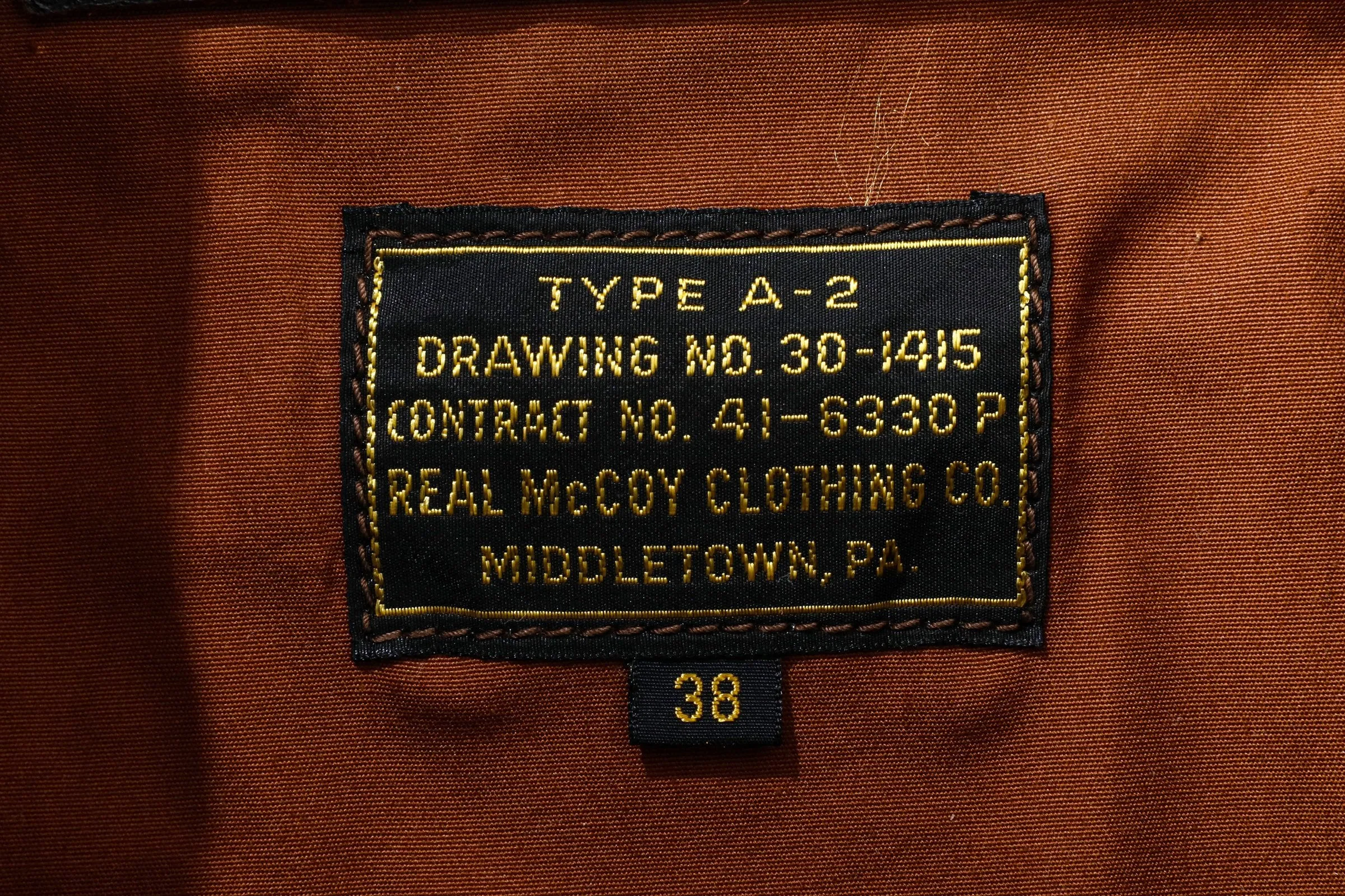 TYPE A-2 / CANYON RED sold by The Real McCoy's product image thumbnail 5