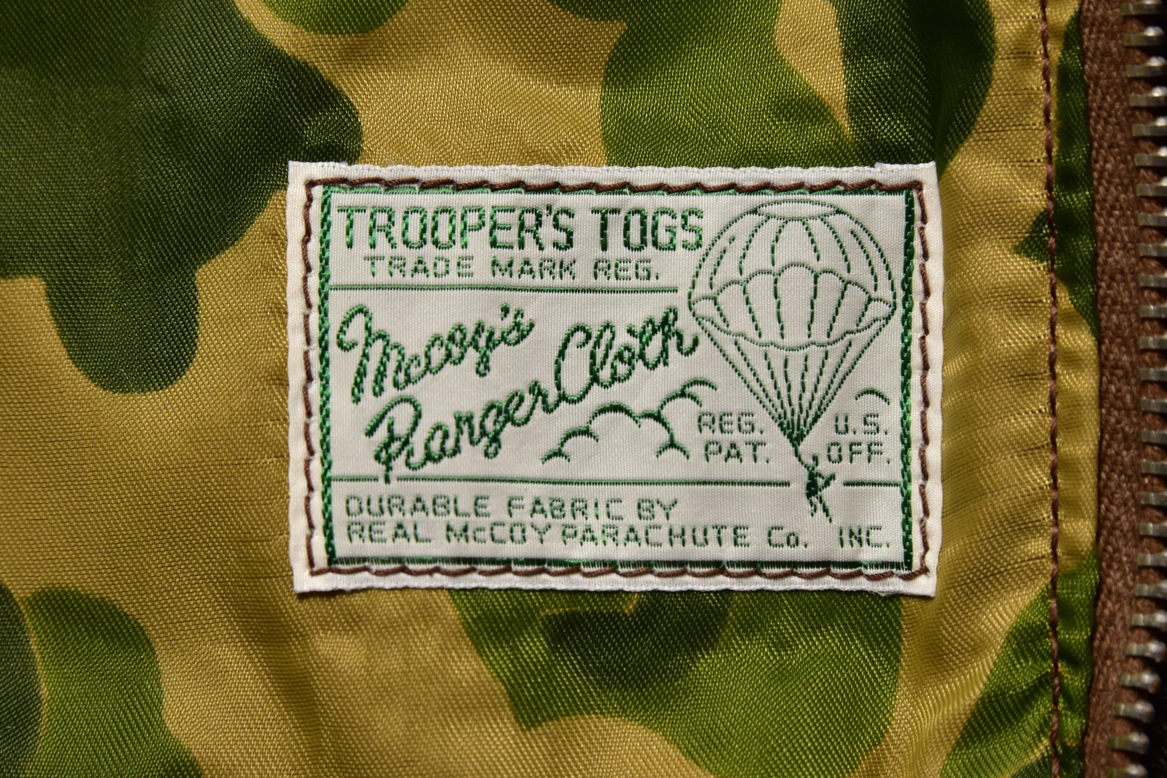 TYPE A-2 / PARACHUTE CAMOUFLAGE LINING sold by The Real McCoy's product image thumbnail 5
