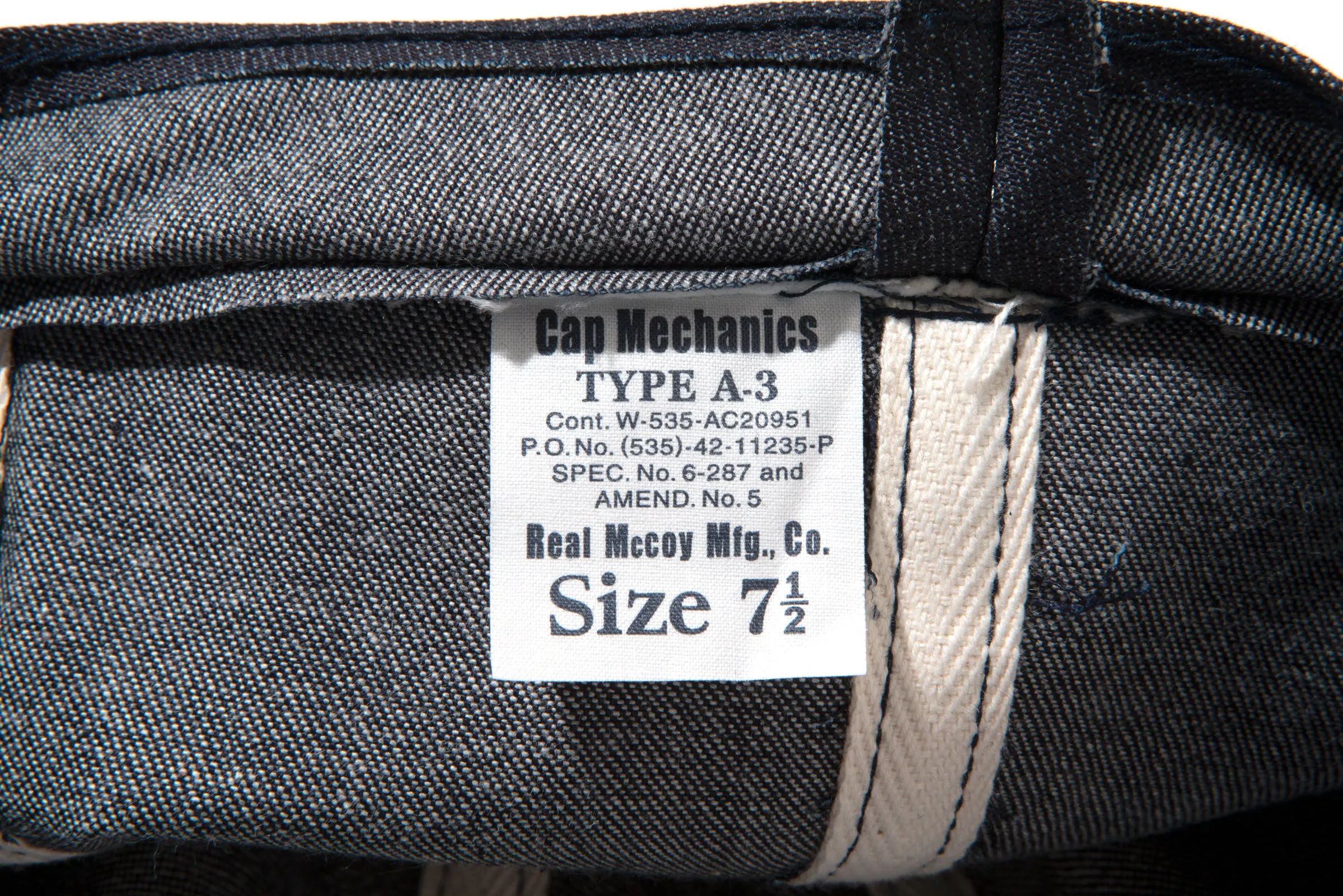 TYPE A-3 CAP sold by The Real McCoy's product image thumbnail 3