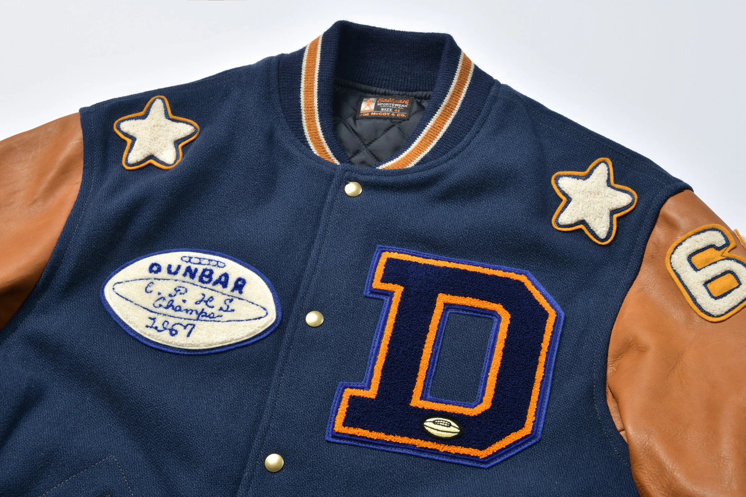 WOOL VARSITY JACKET / DUNBAR sold by The Real McCoy's product image thumbnail 5