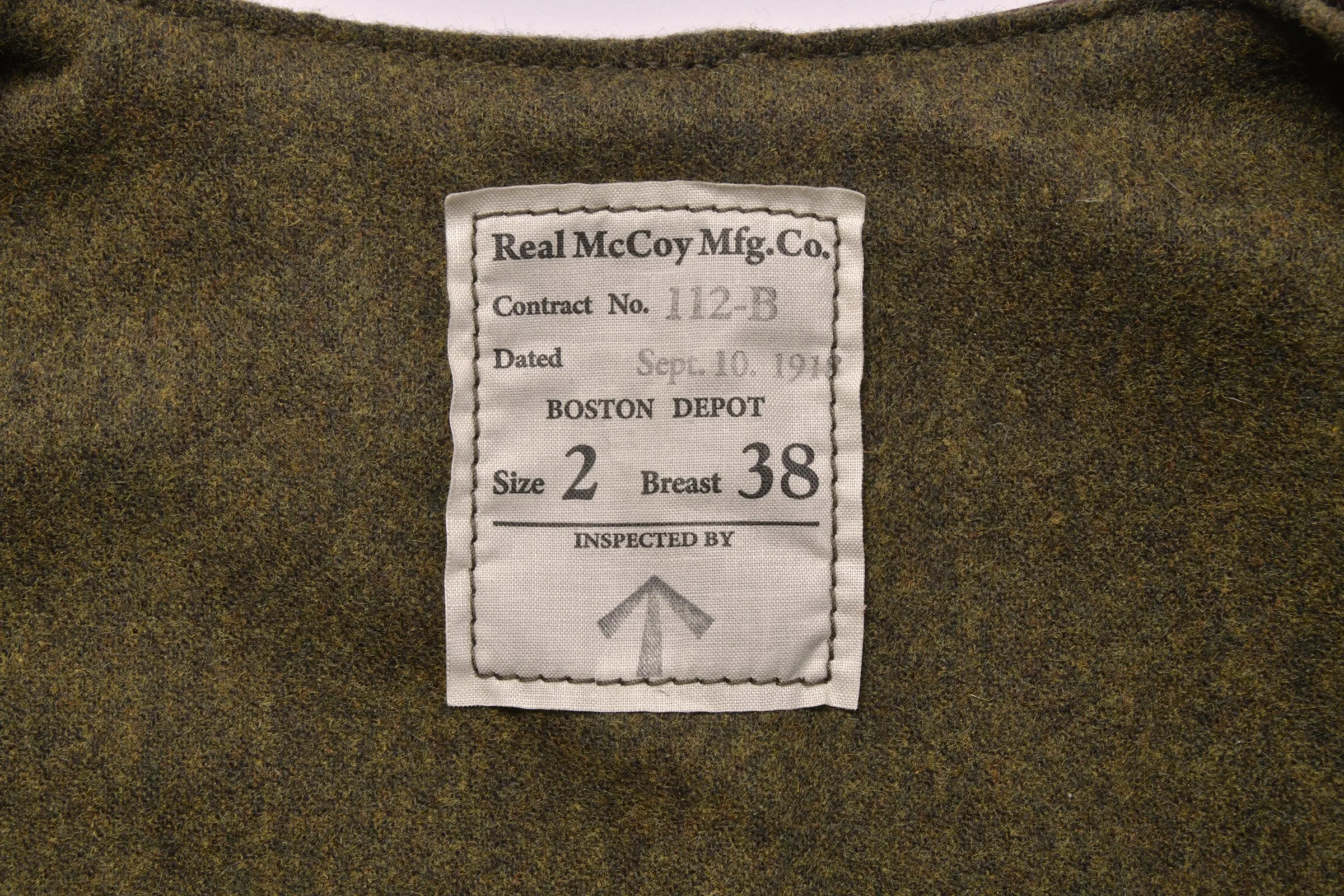 WWI JERKIN VEST sold by The Real McCoy's product image thumbnail 4