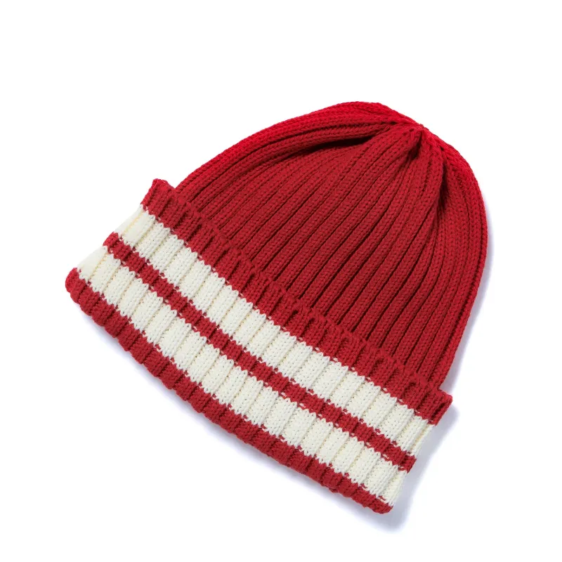 STRIPED COTTON KNIT CAP made by The Real McCoy's